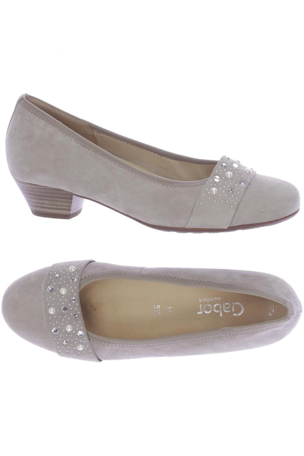 

Gabor Damen Pumps, beige, Gr. 5.5