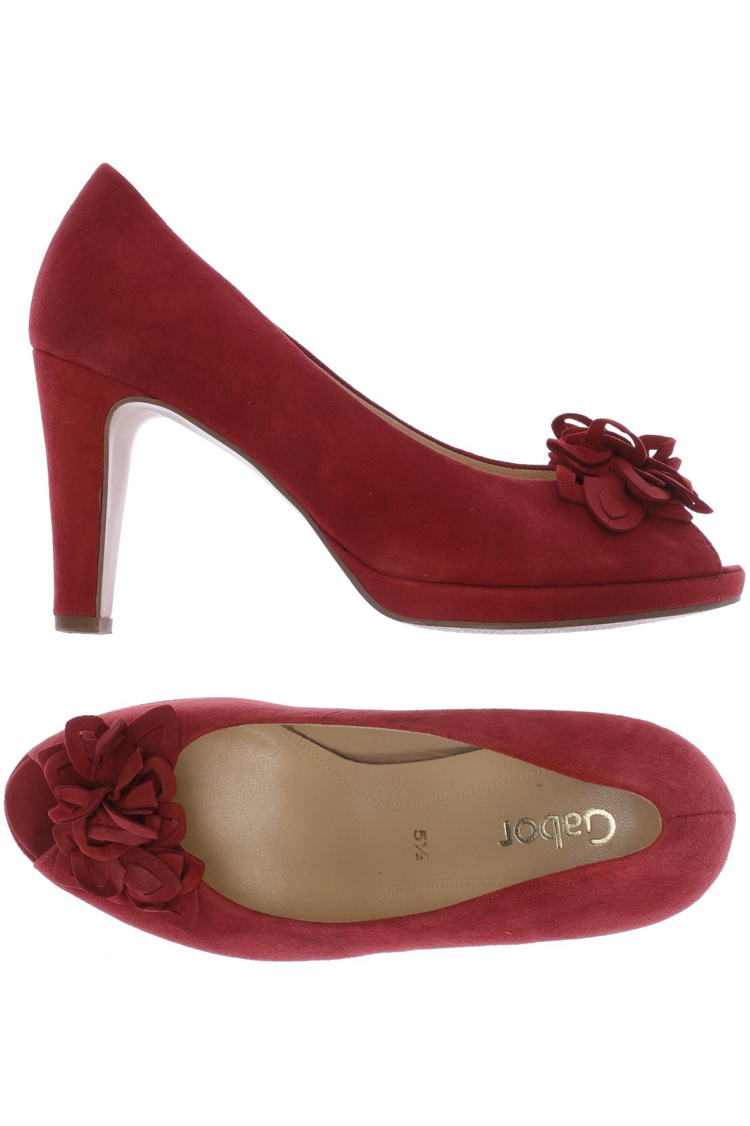 

Gabor Damen Pumps, rot, Gr. 5.5