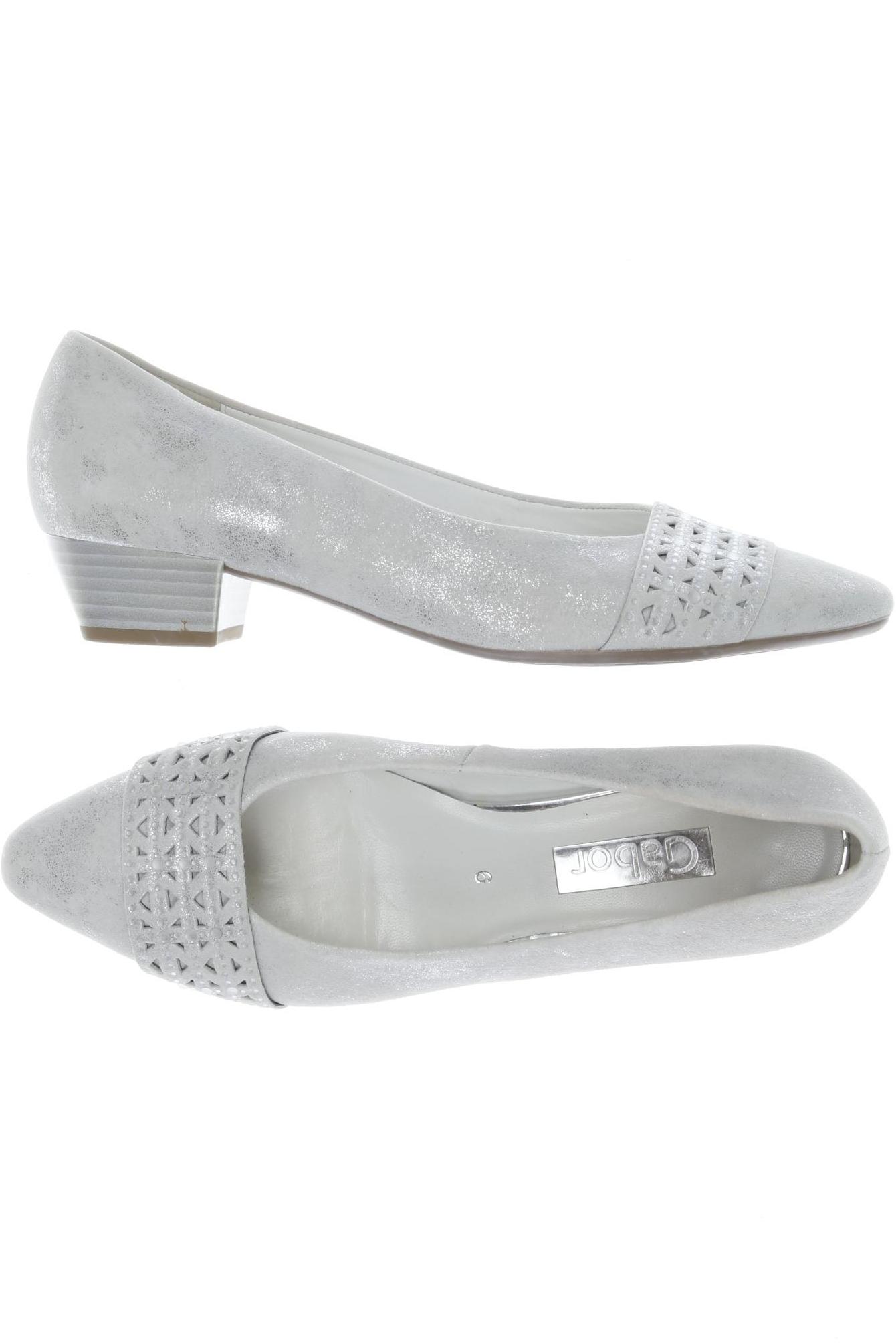 

Gabor Damen Pumps, silber, Gr. 6