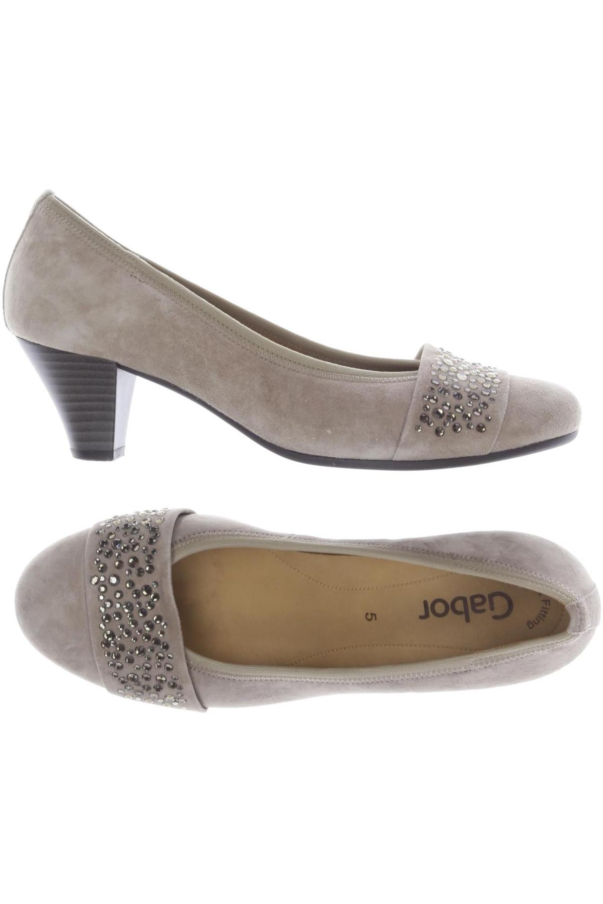 

Gabor Damen Pumps, beige, Gr. 5