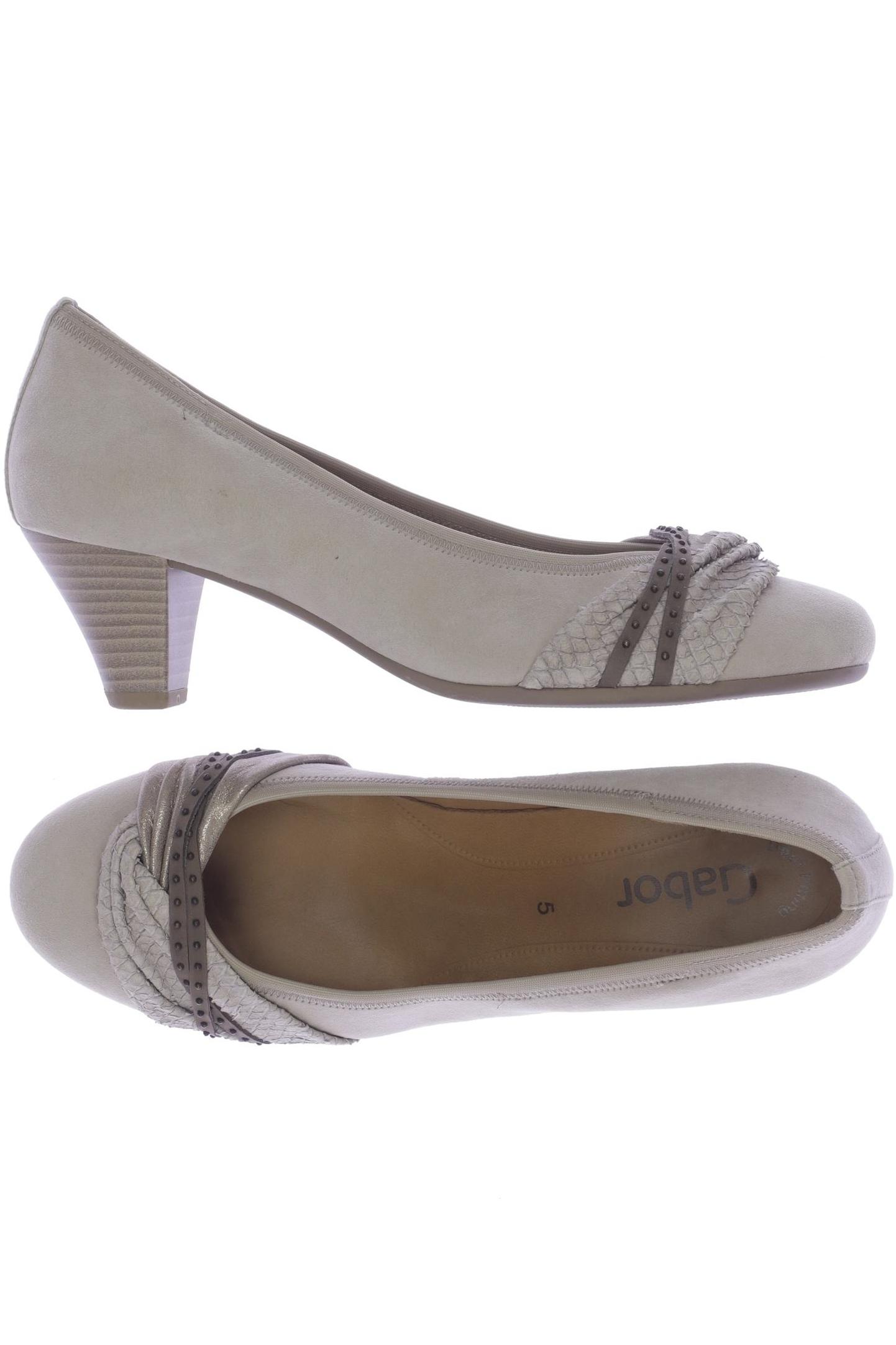 

Gabor Damen Pumps, beige, Gr. 5