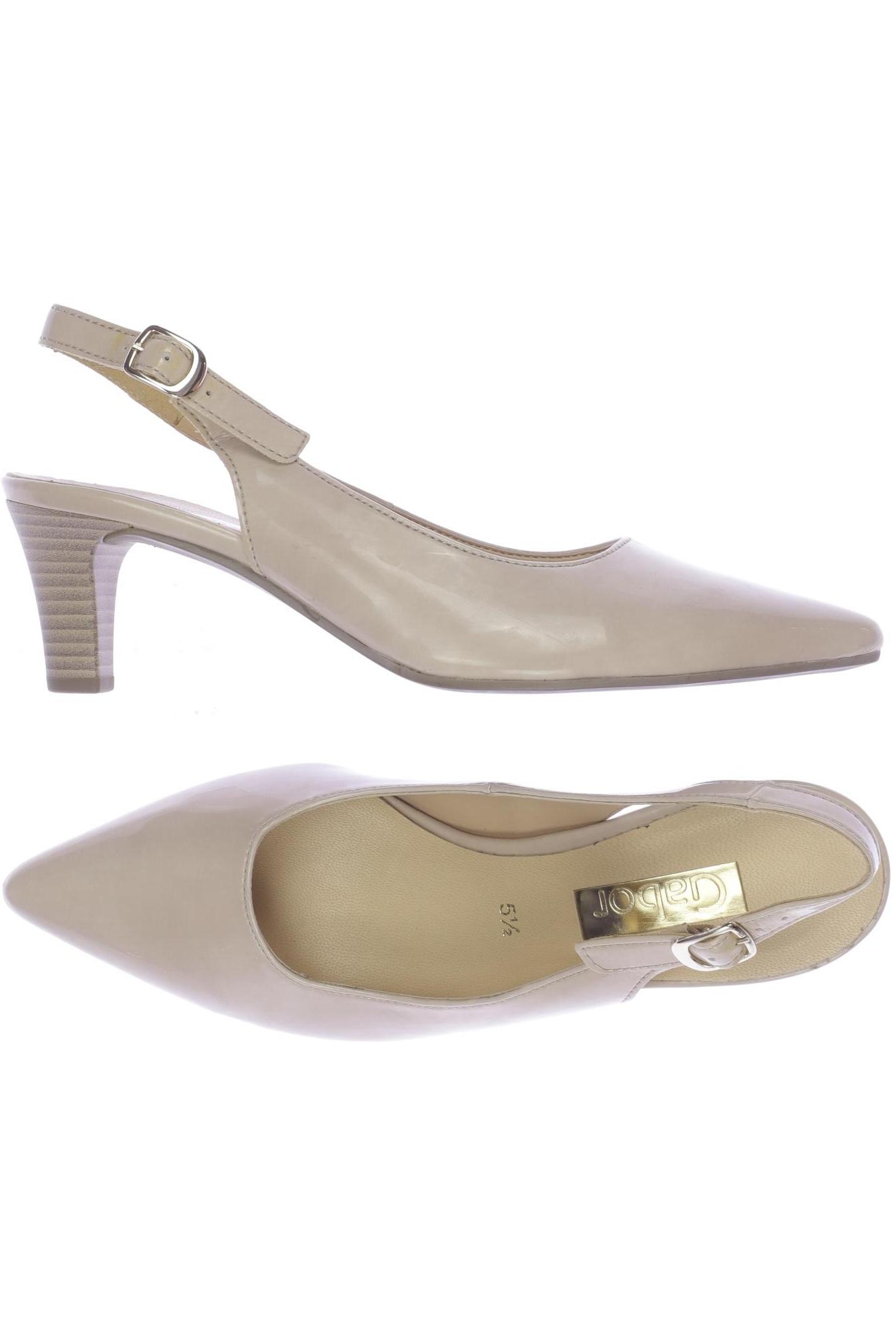 

Gabor Damen Pumps, beige, Gr. 5.5