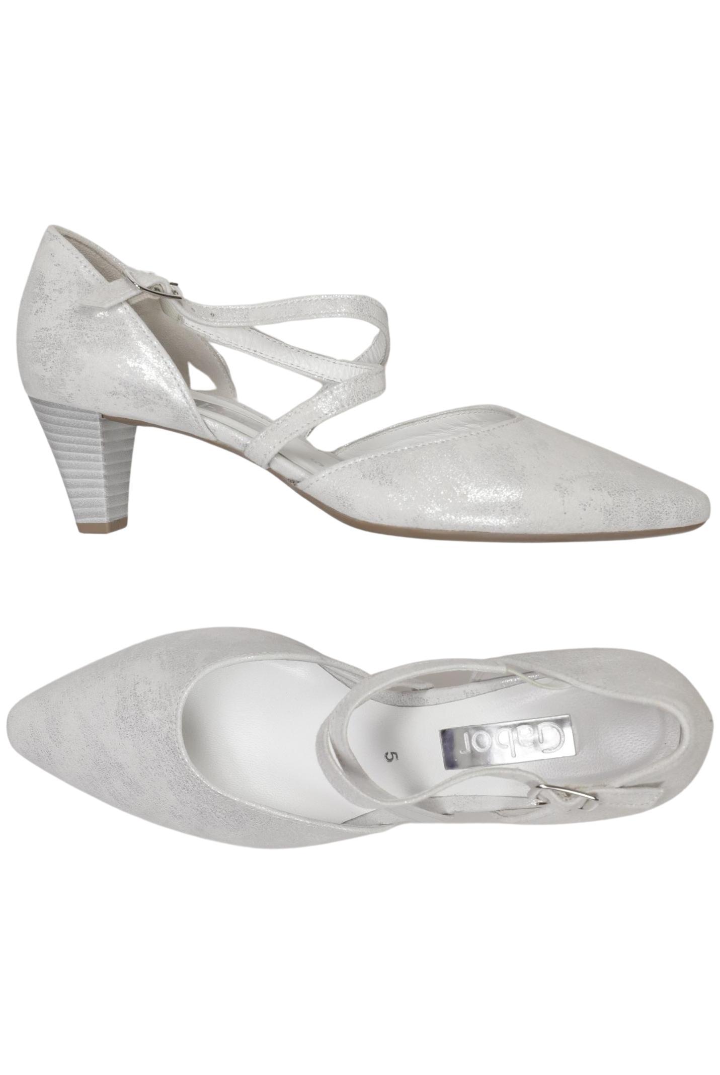 

Gabor Damen Pumps, silber, Gr. 5