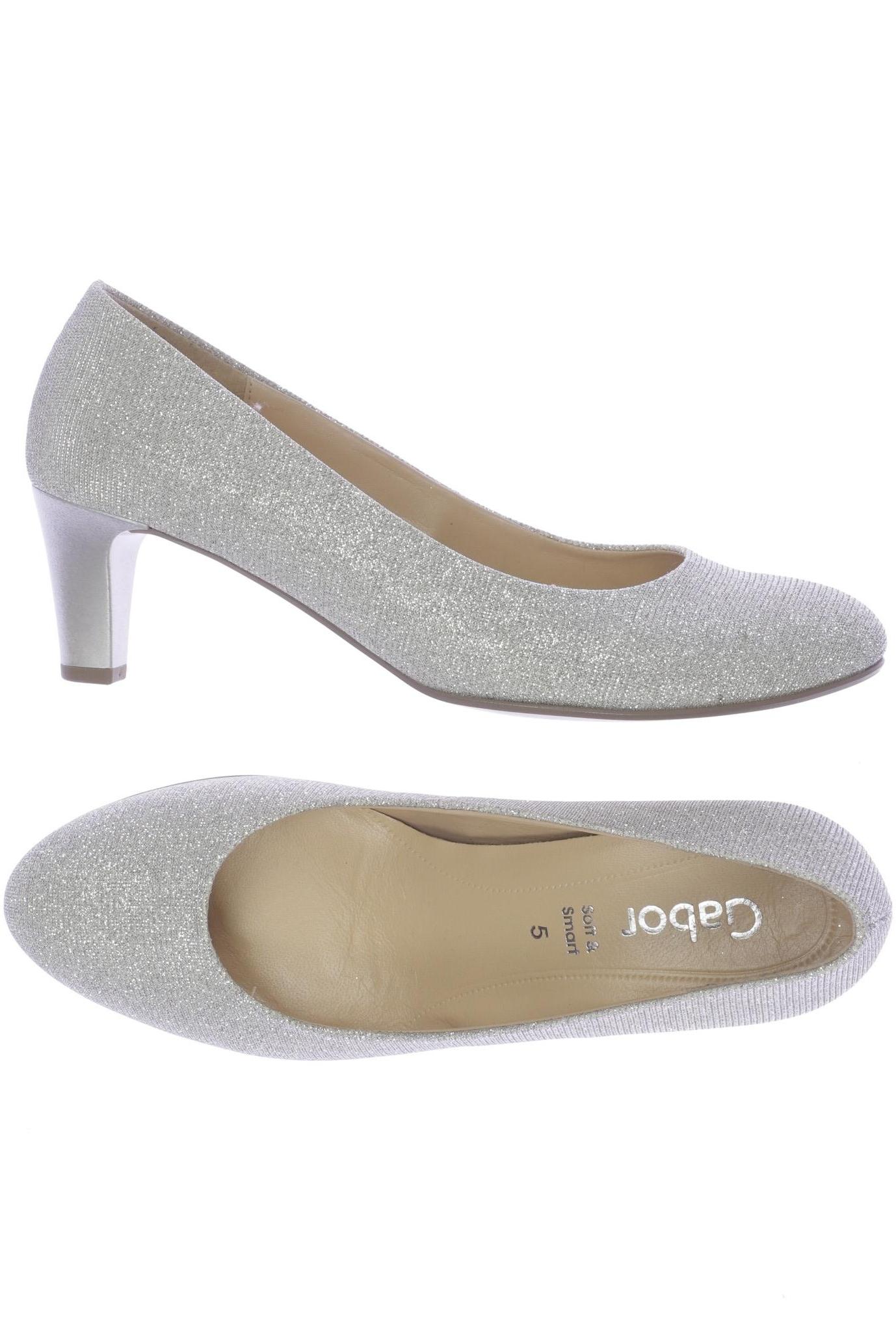 

Gabor Damen Pumps, silber, Gr. 5