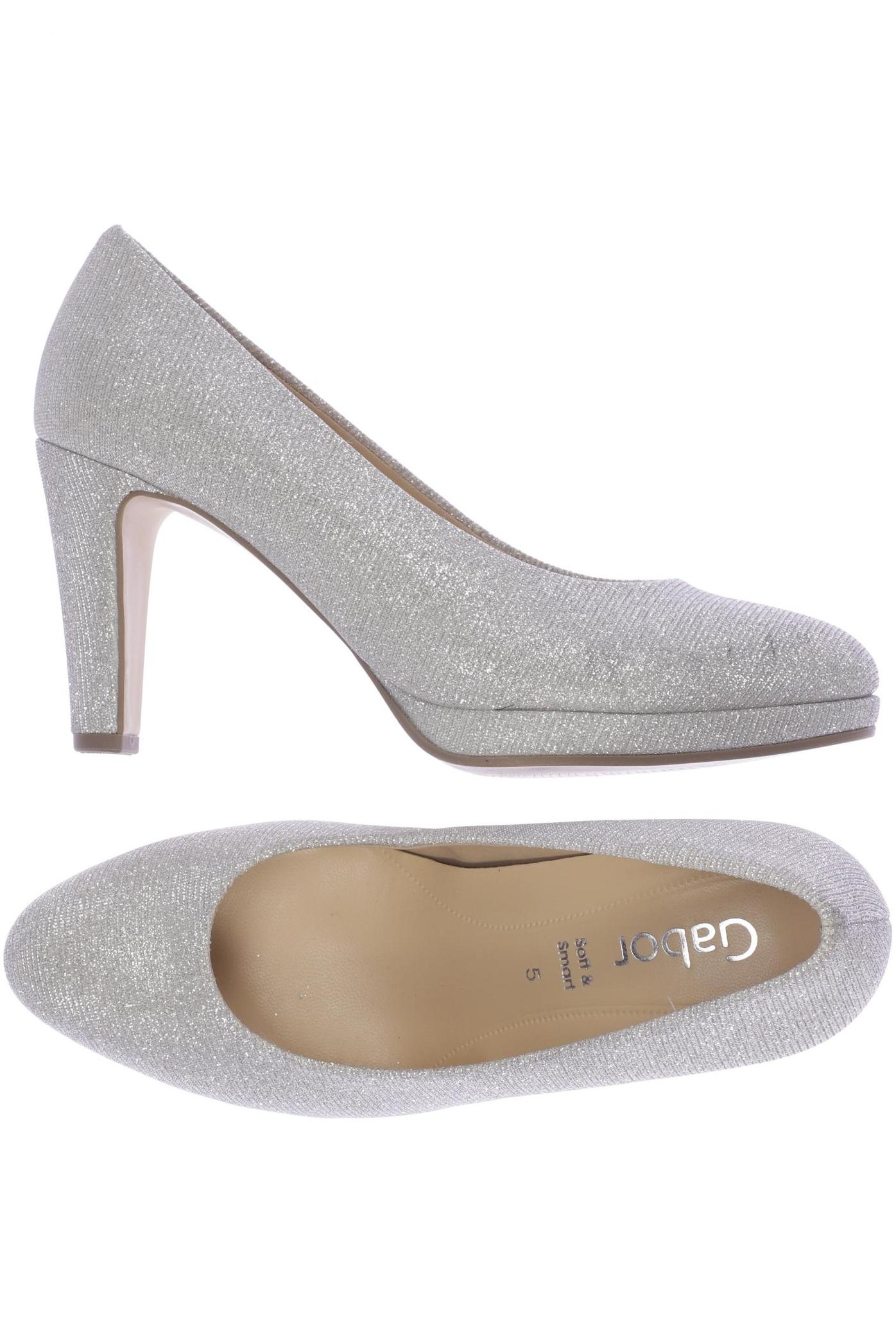 

Gabor Damen Pumps, silber, Gr. 5