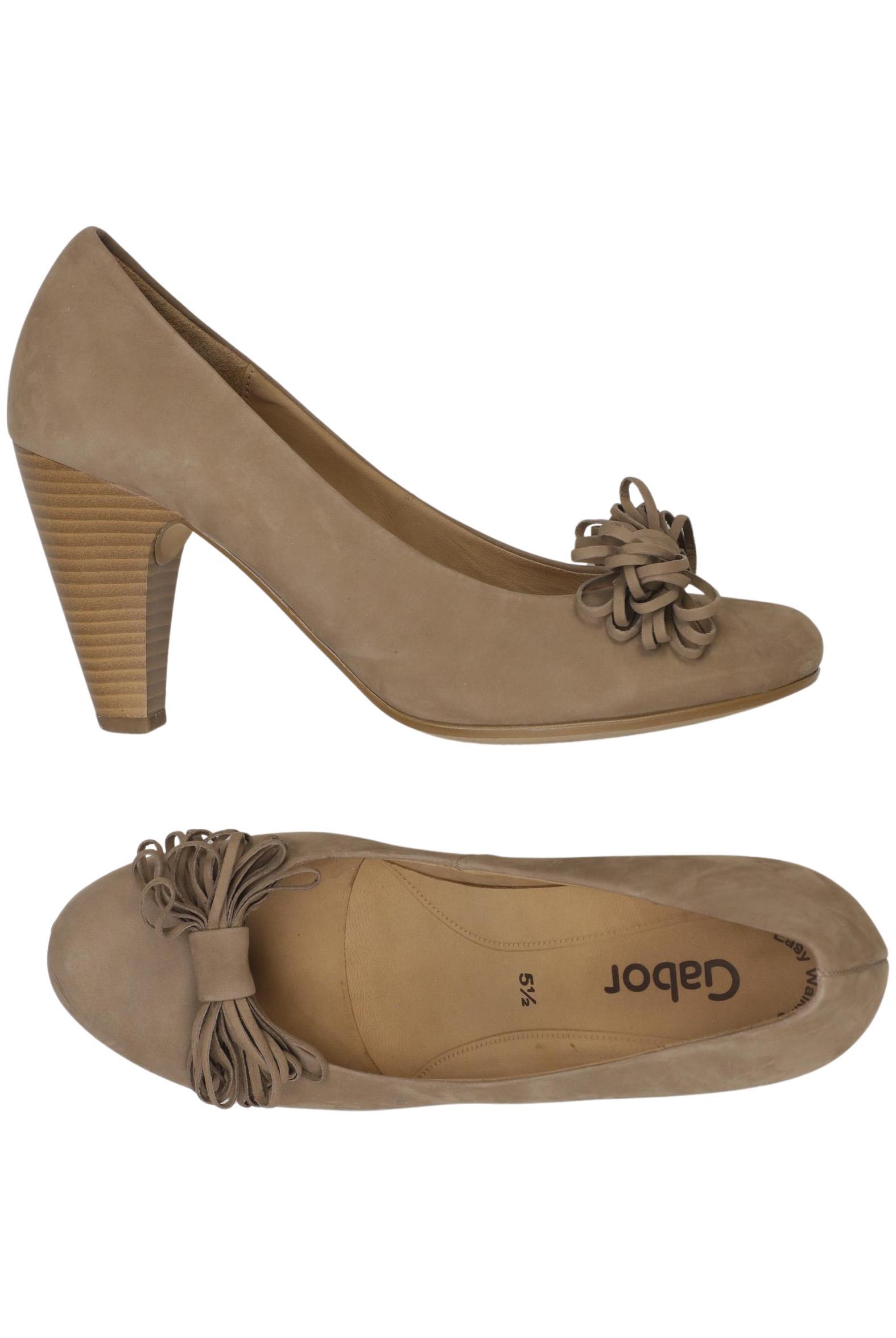 

Gabor Damen Pumps, beige, Gr. 5.5