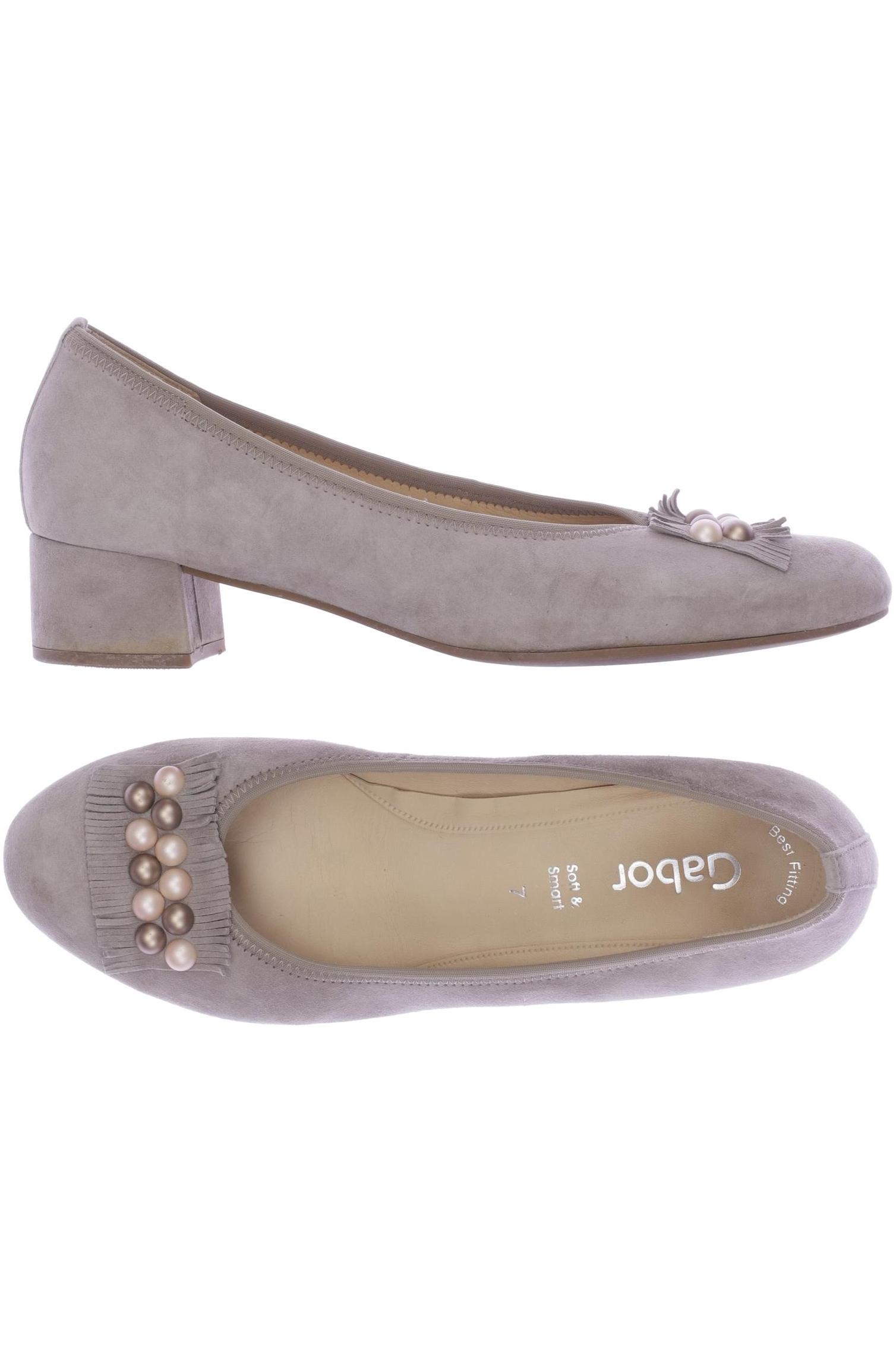 

Gabor Damen Pumps, beige, Gr. 7