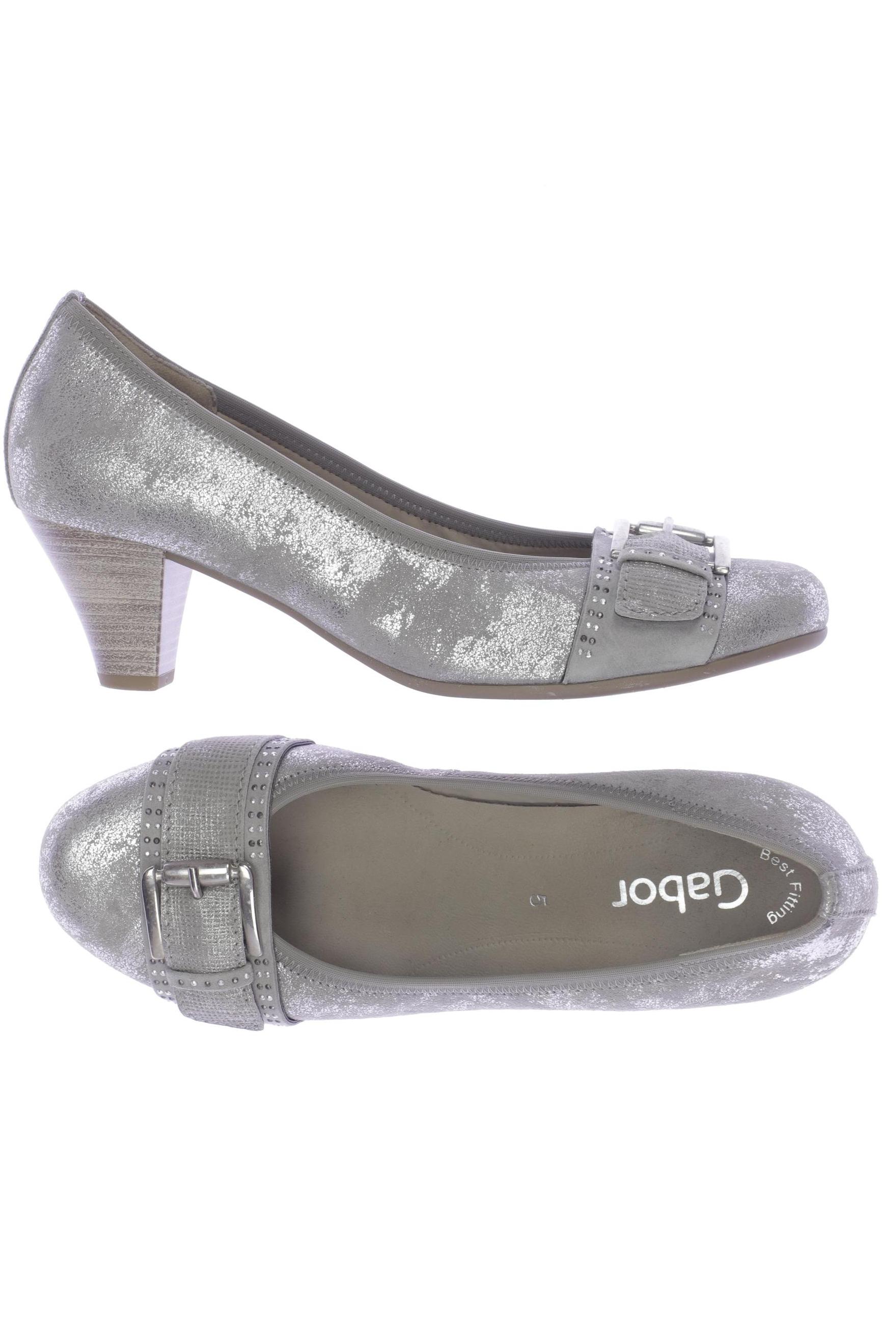 

Gabor Damen Pumps, silber, Gr. 5