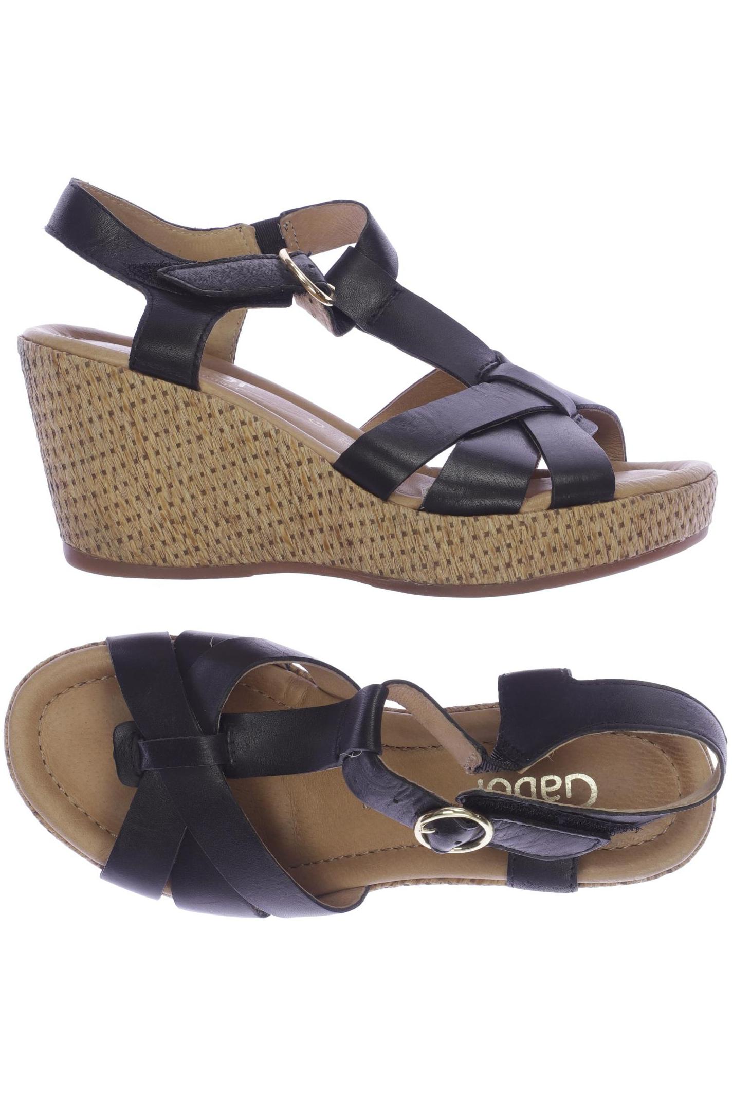 

Gabor Damen Sandale, schwarz, Gr. 3.5