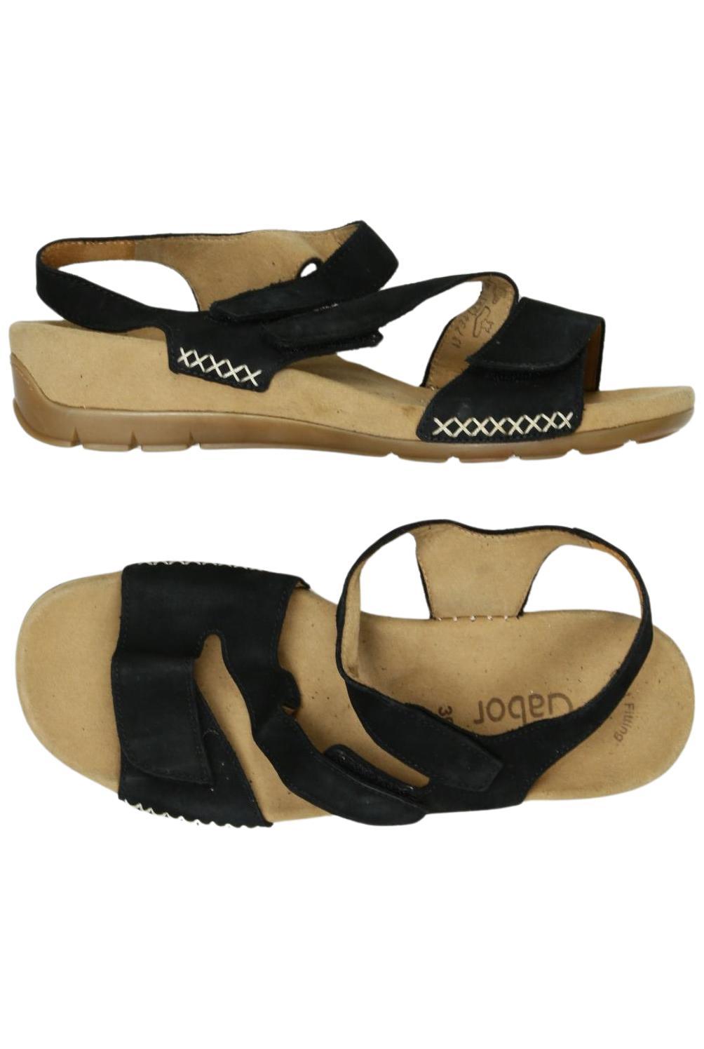 

Gabor Damen Sandale, schwarz, Gr. 39