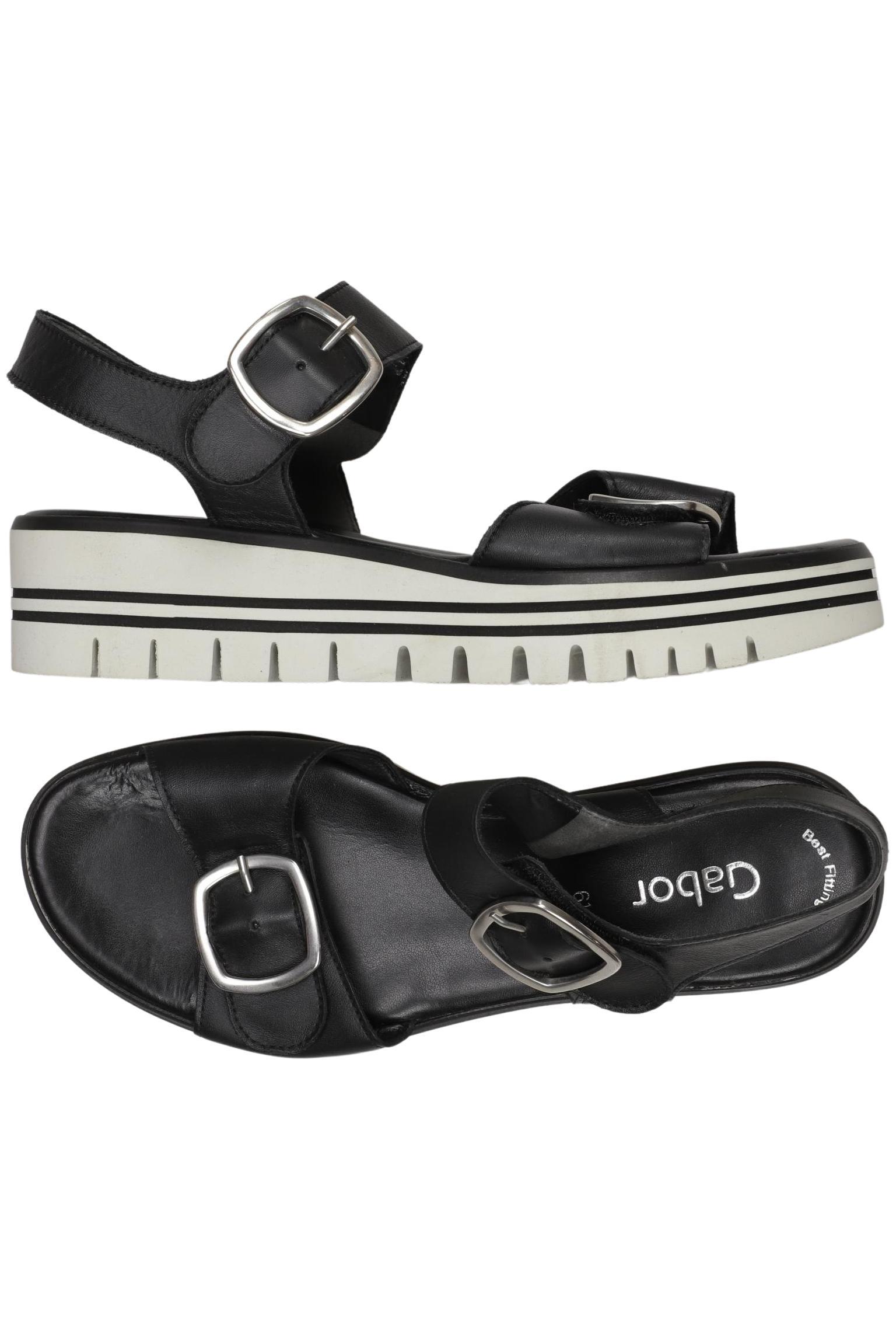 

Gabor Damen Sandale, schwarz, Gr. 6.5