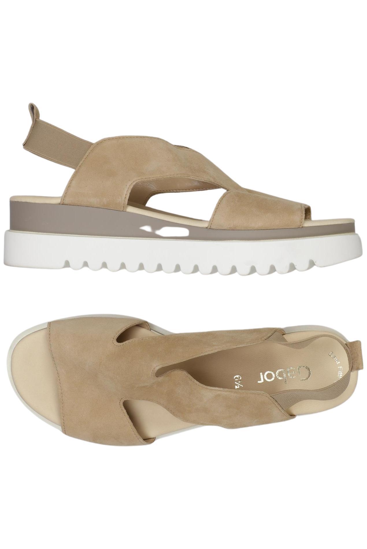 

Gabor Damen Sandale, beige, Gr. 6.5