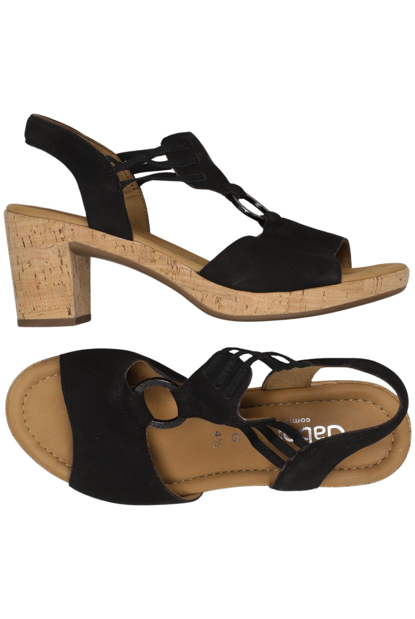 

Gabor Damen Sandale, schwarz, Gr. 4.5