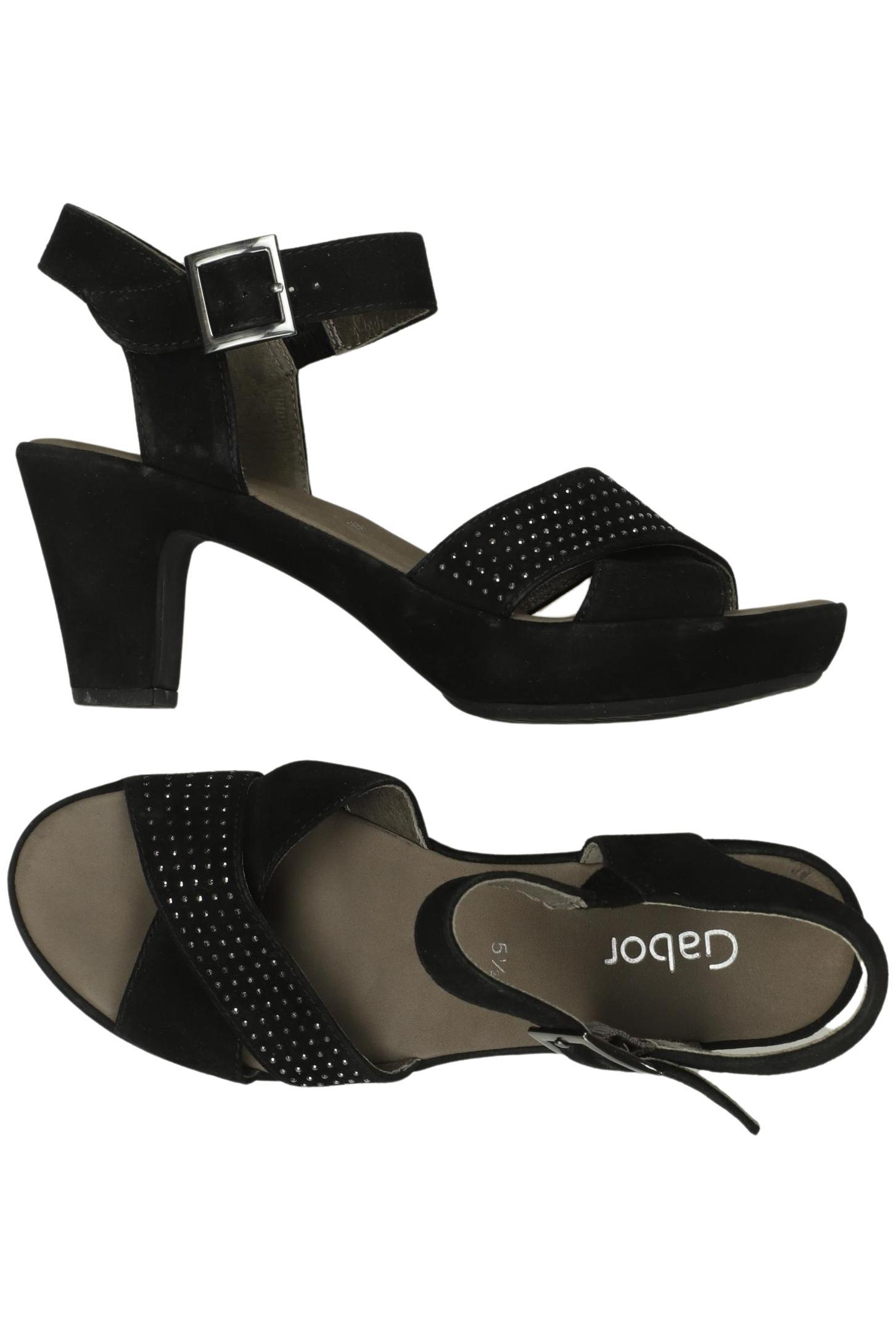 

Gabor Damen Sandale, schwarz, Gr. 5.5