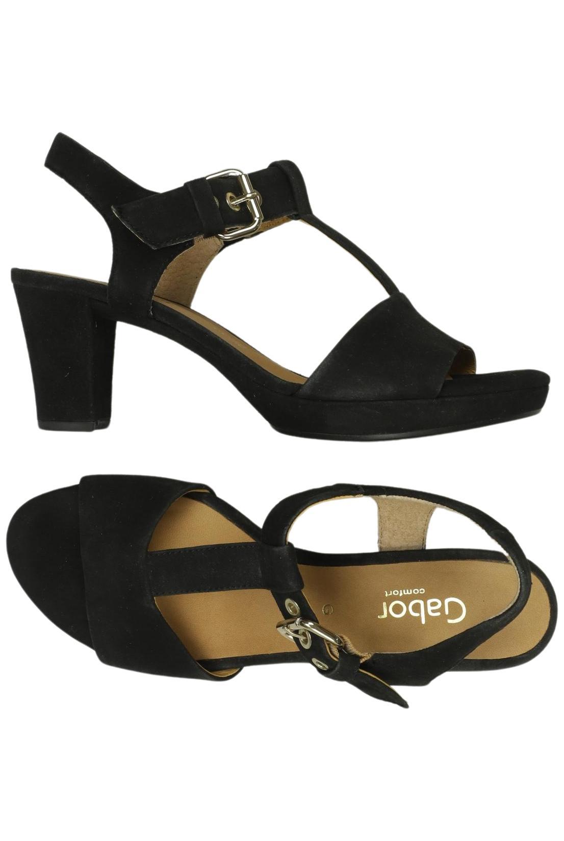 

Gabor Damen Sandale, schwarz, Gr. 6.5