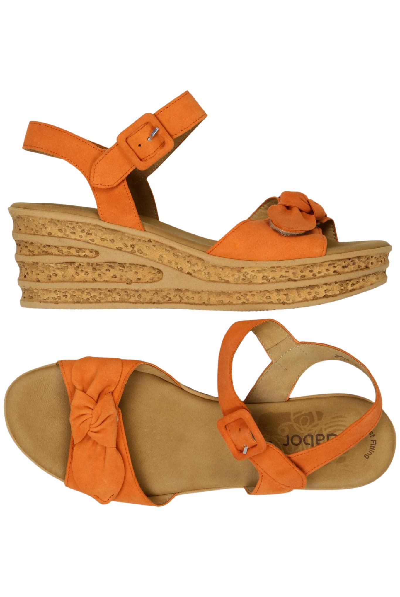 

Gabor Damen Sandale, orange, Gr. 8