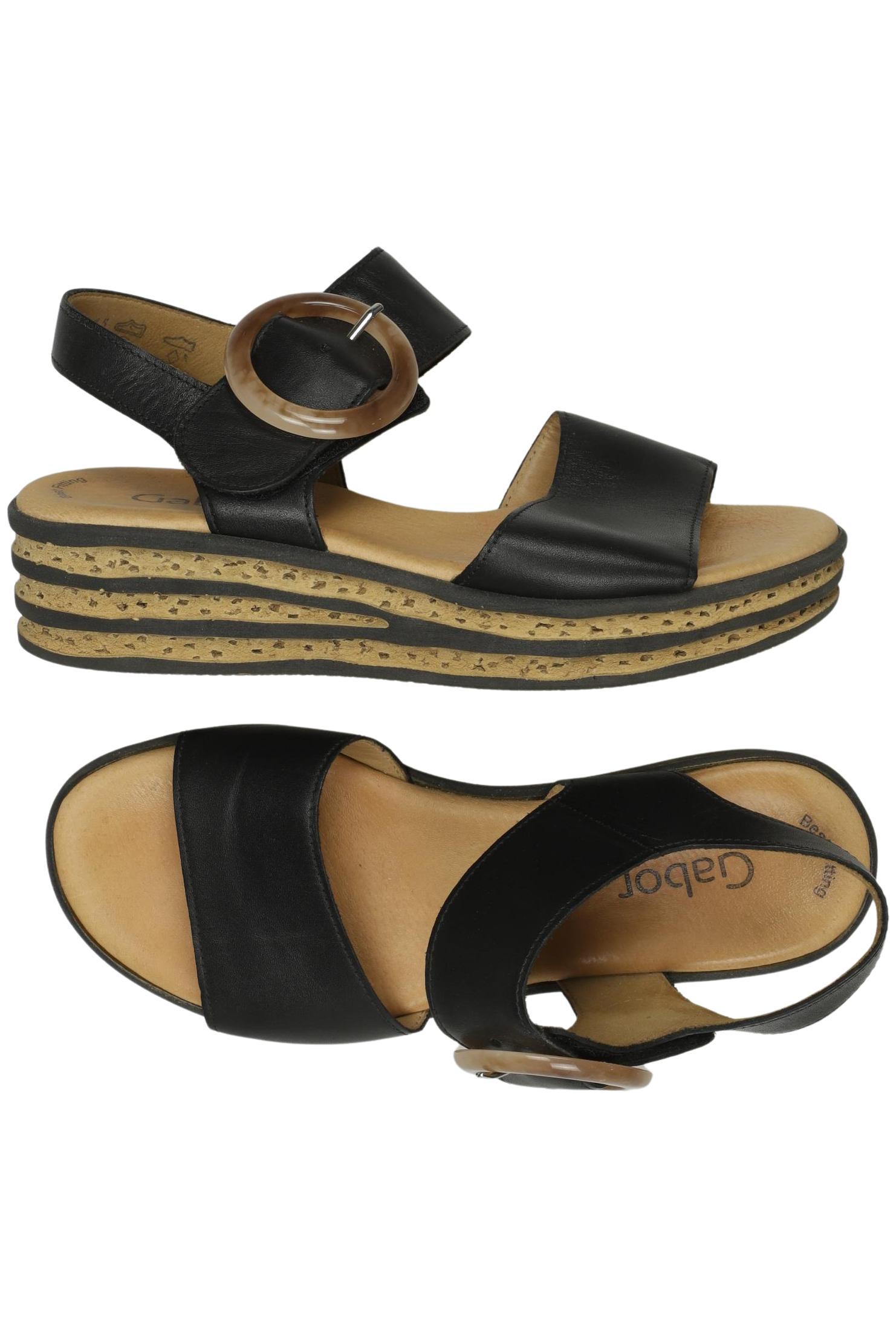 

Gabor Damen Sandale, schwarz, Gr. 4