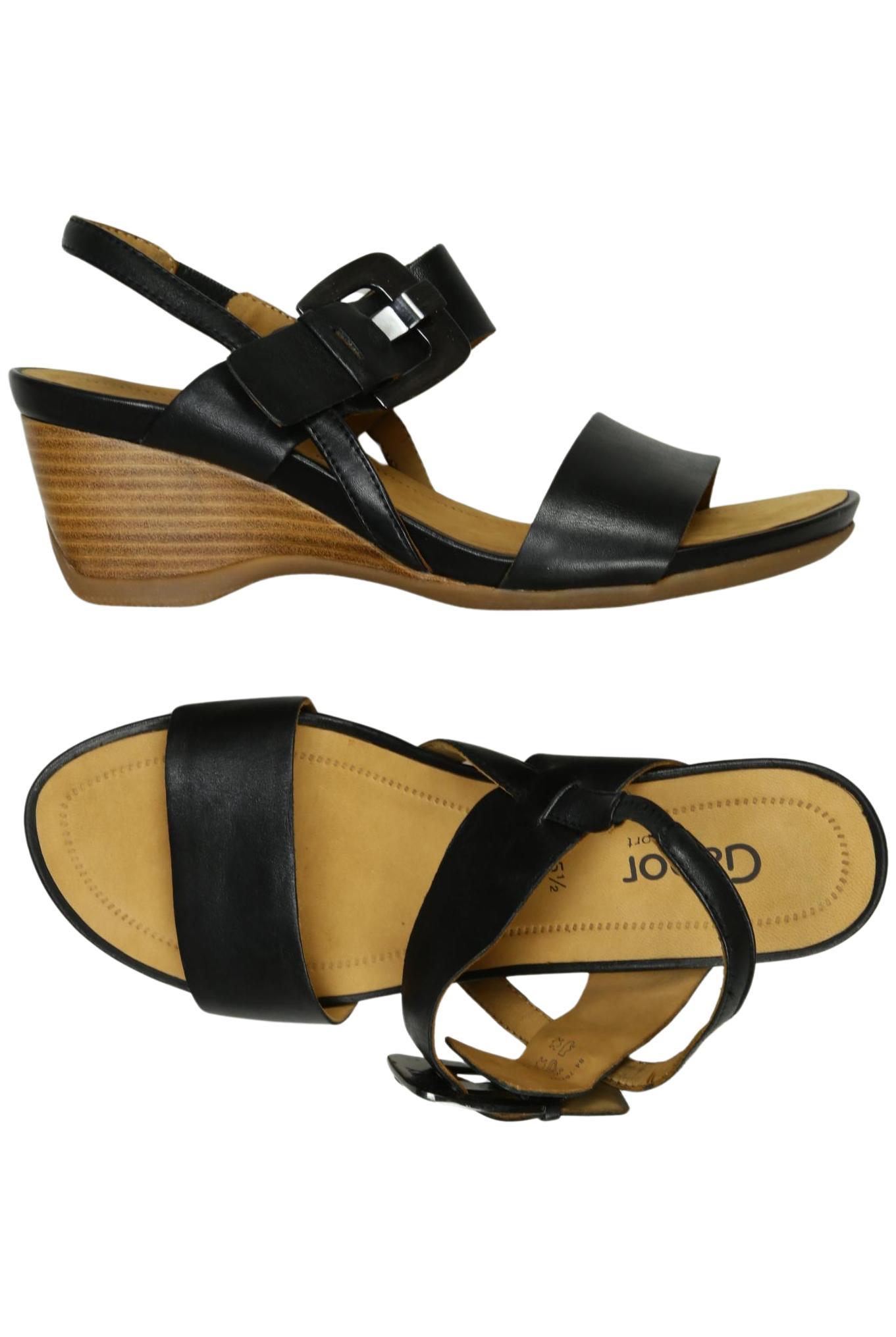 

Gabor Damen Sandale, schwarz, Gr. 5.5