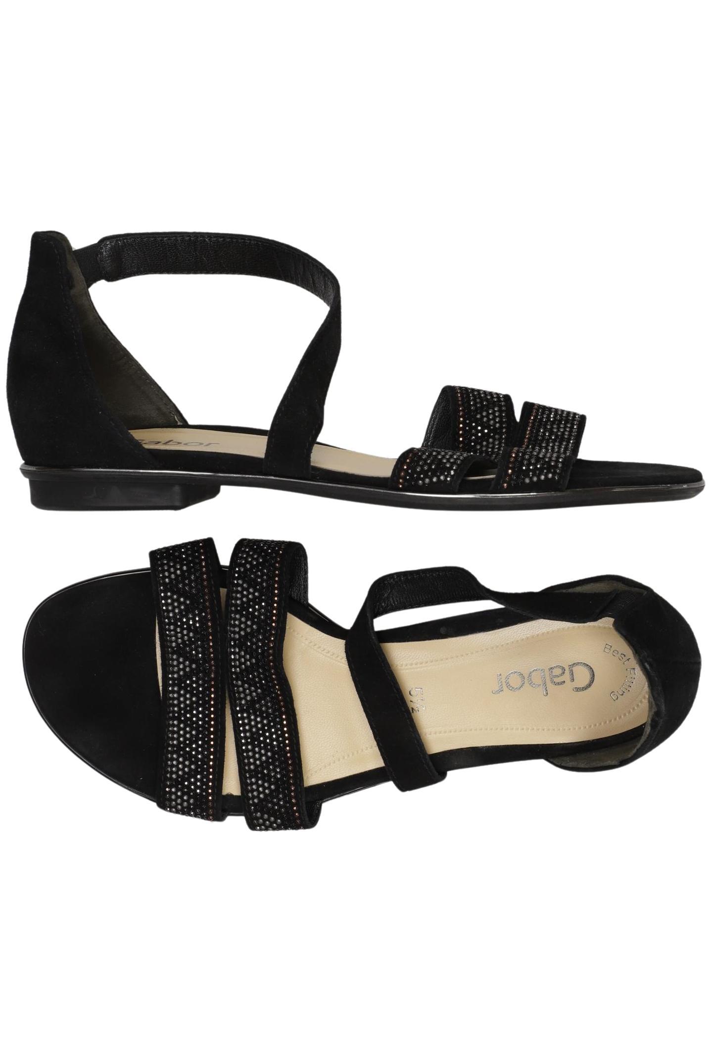 

Gabor Damen Sandale, schwarz, Gr. 5.5