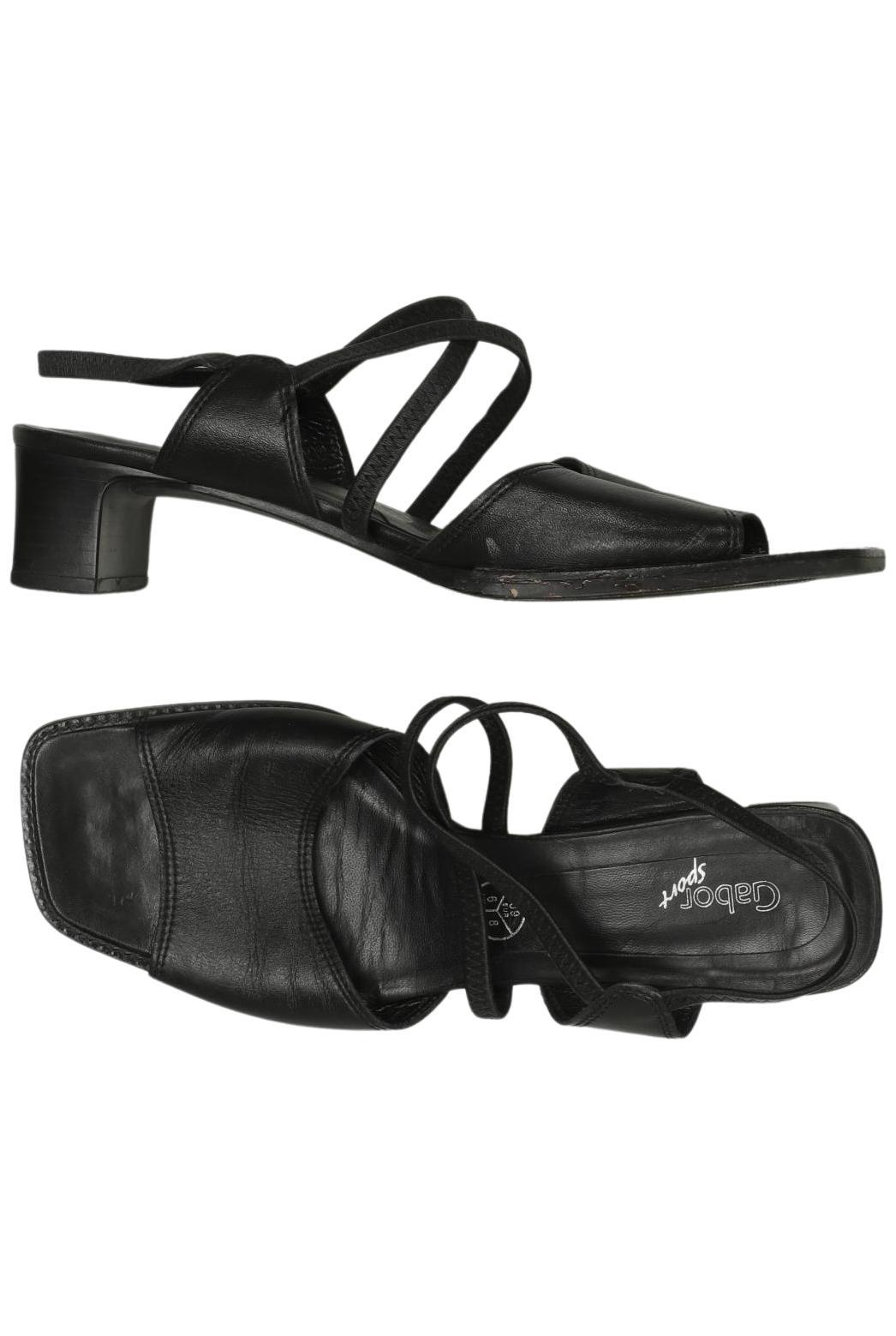 

Gabor Damen Sandale, schwarz, Gr. 39