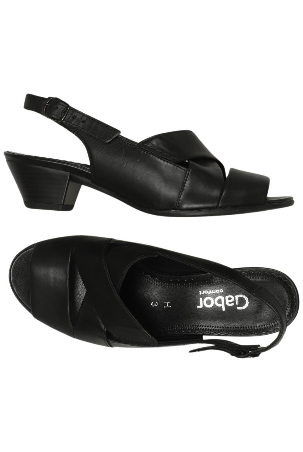 

Gabor Damen Sandale, schwarz, Gr. 3