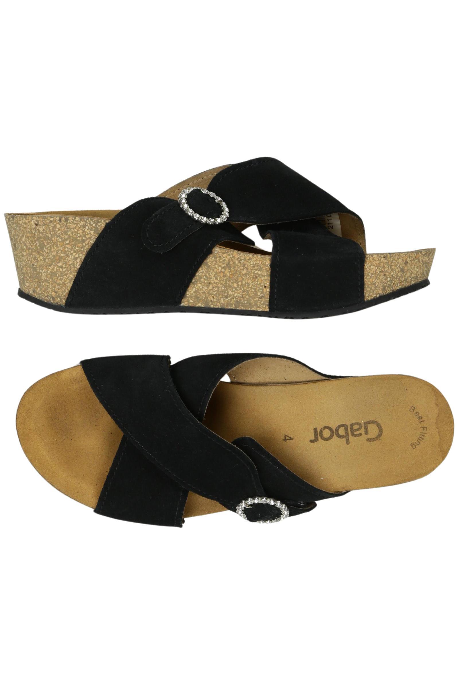 

Gabor Damen Sandale, schwarz, Gr. 4