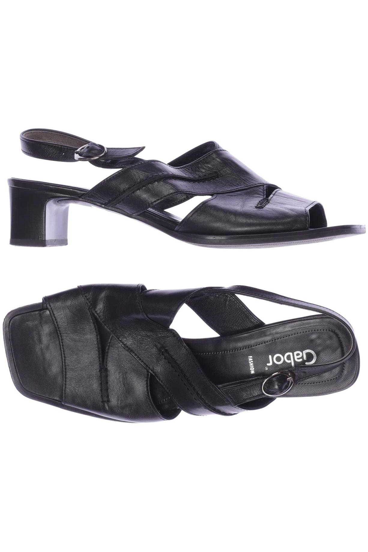 

Gabor Damen Sandale, schwarz, Gr. 38.5