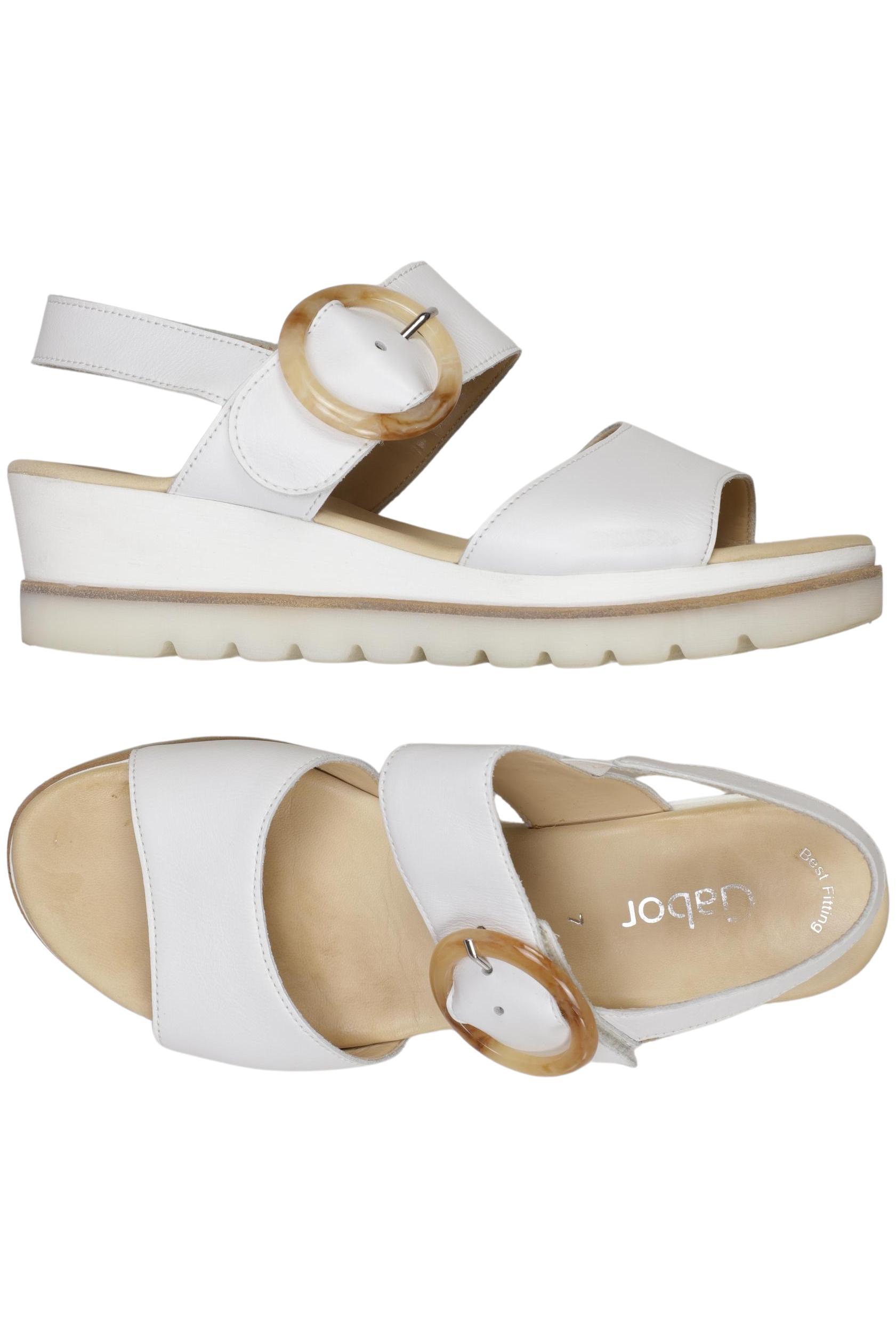 

Gabor Damen Sandale, weiß, Gr. 7