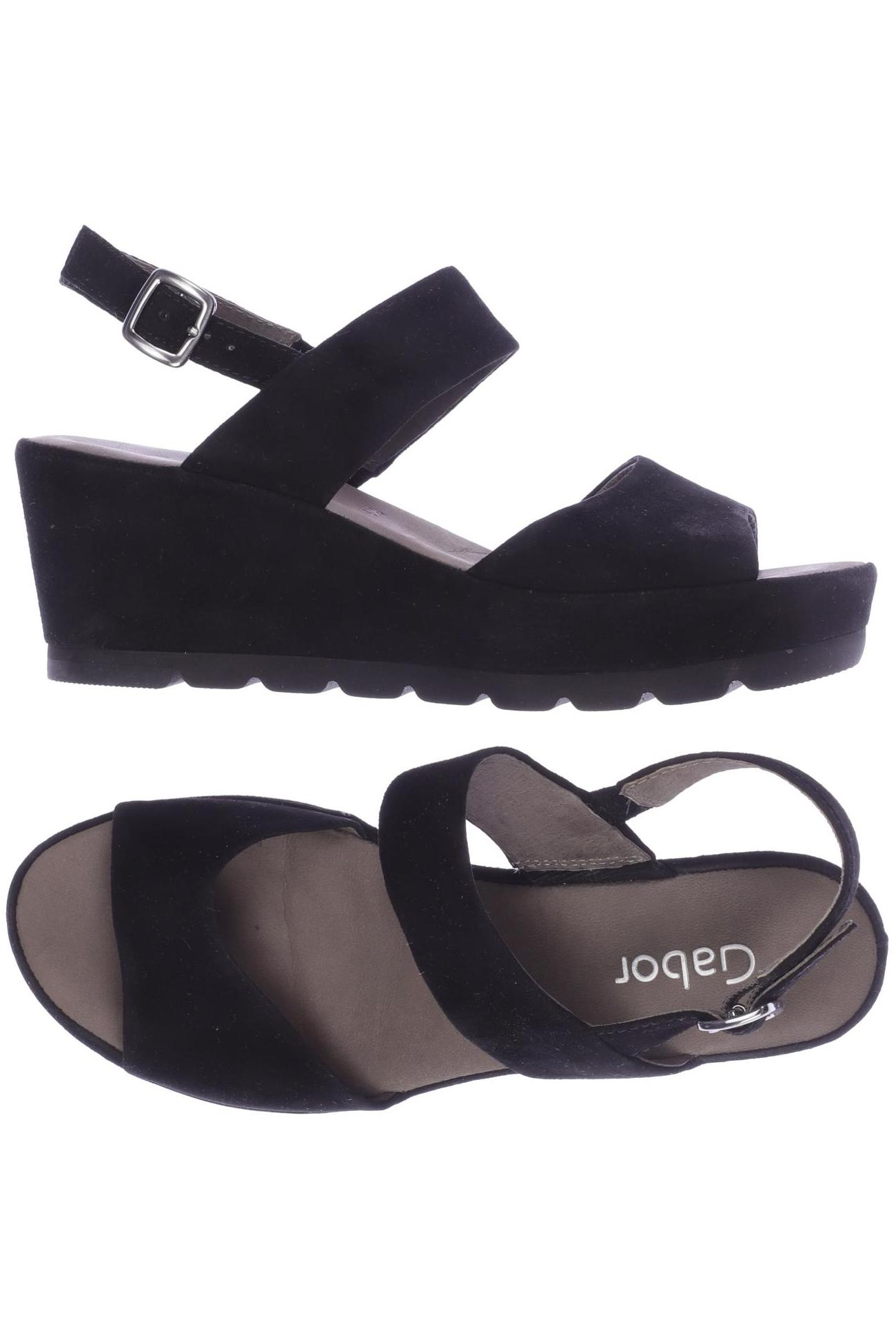 

Gabor Damen Sandale, schwarz, Gr. 4.5