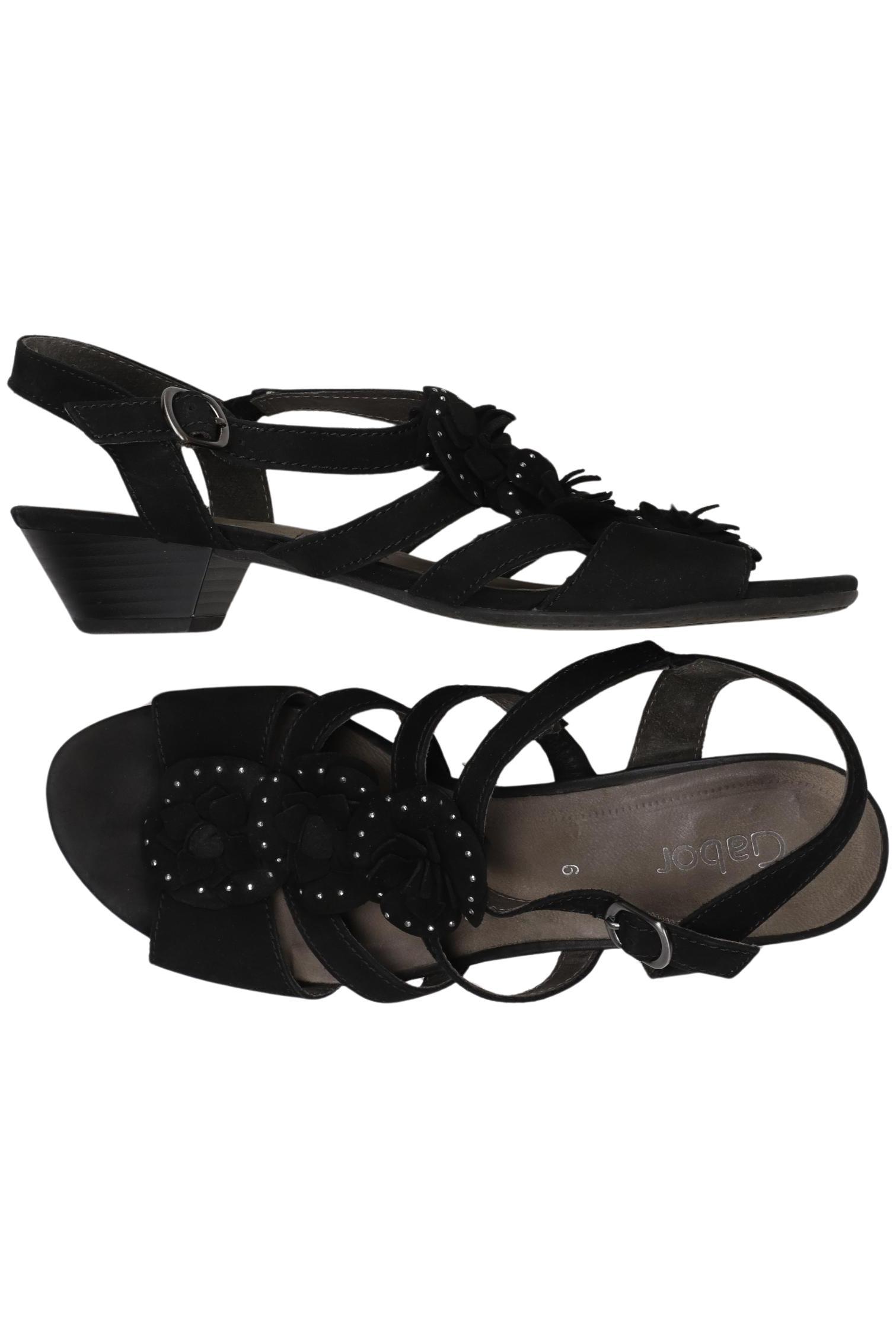 

Gabor Damen Sandale, schwarz, Gr. 6