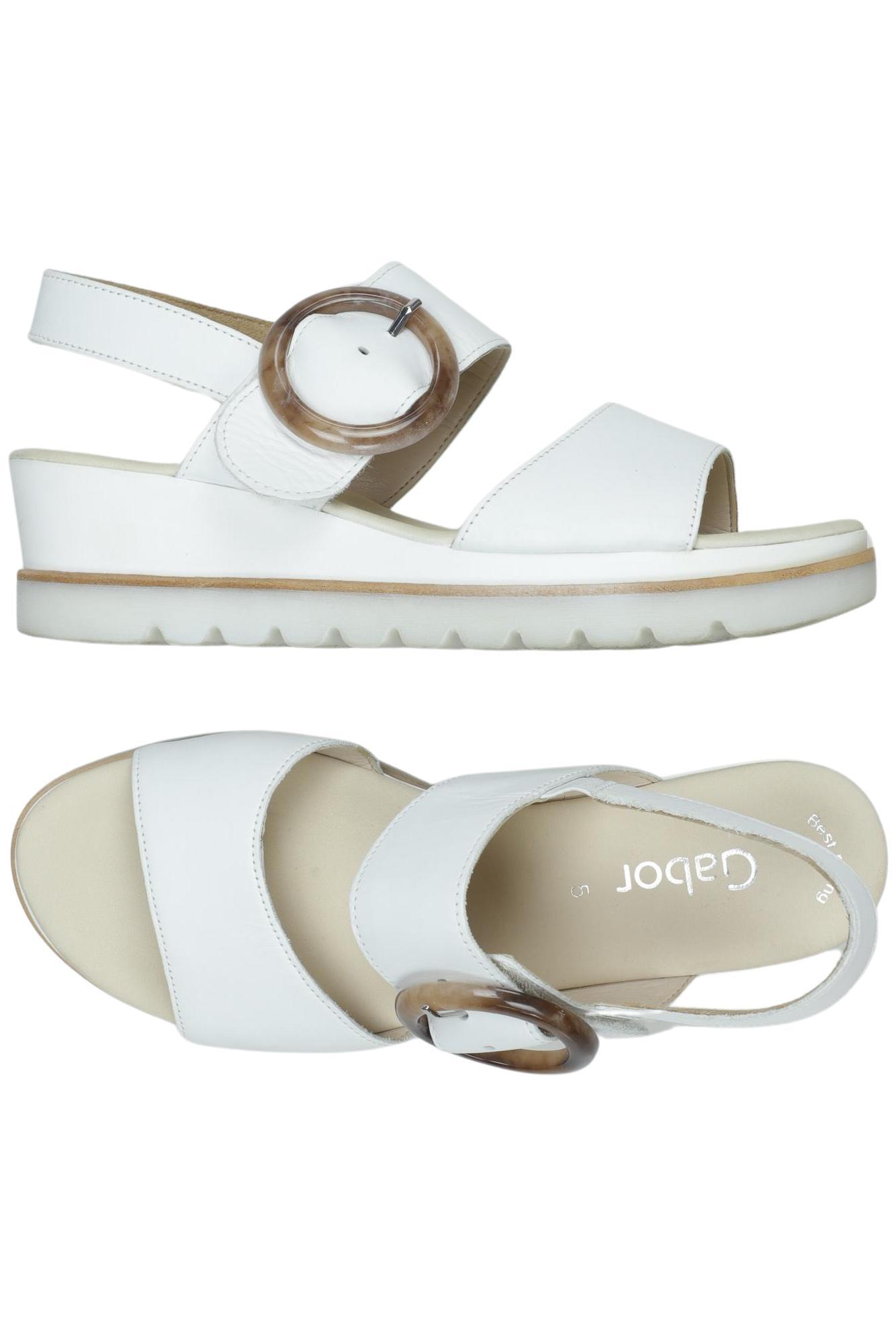 

Gabor Damen Sandale, weiß, Gr. 5