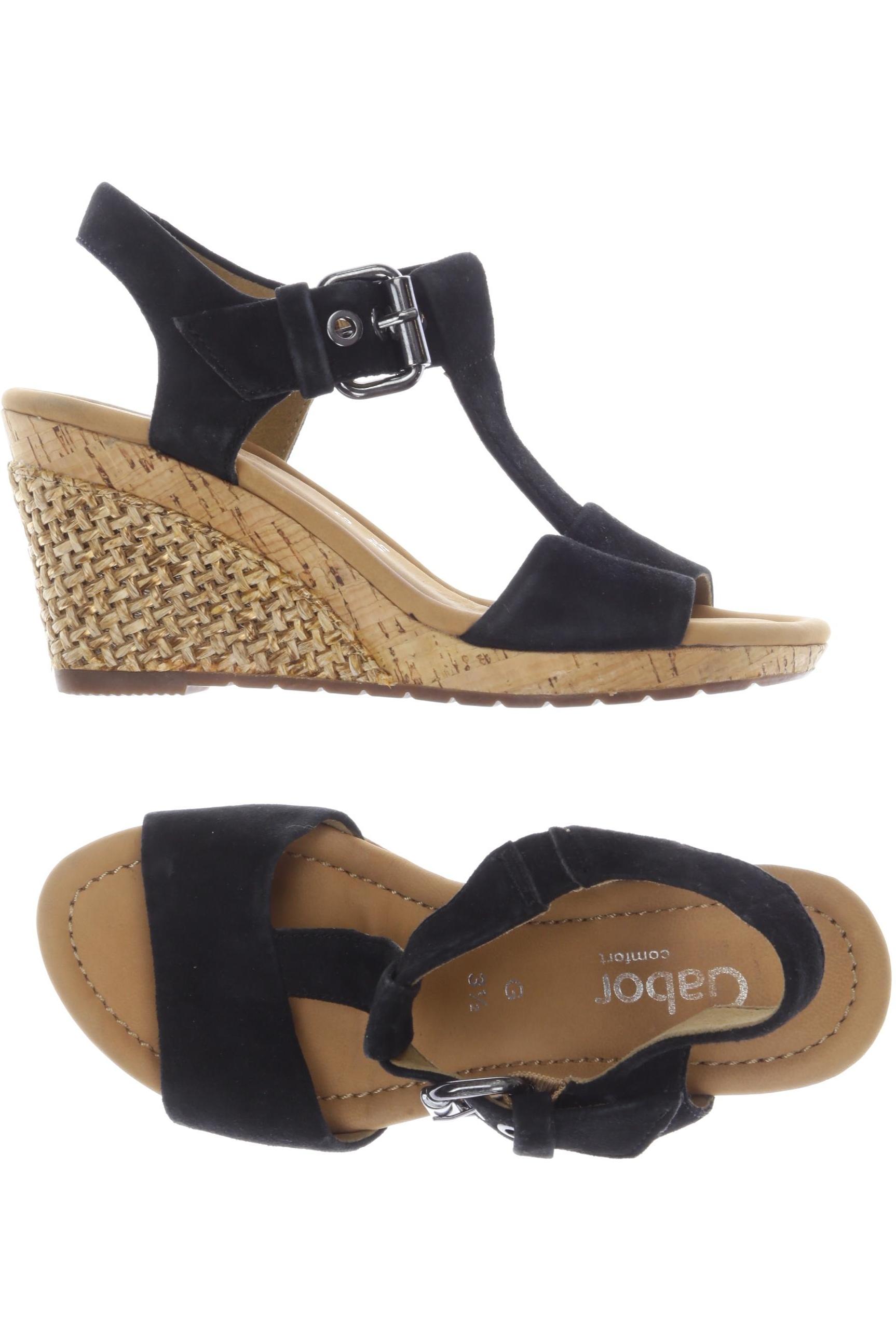 

Gabor Damen Sandale, schwarz, Gr. 3.5