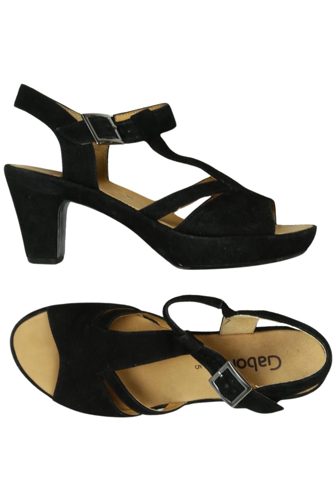 

Gabor Damen Sandale, schwarz, Gr. 5