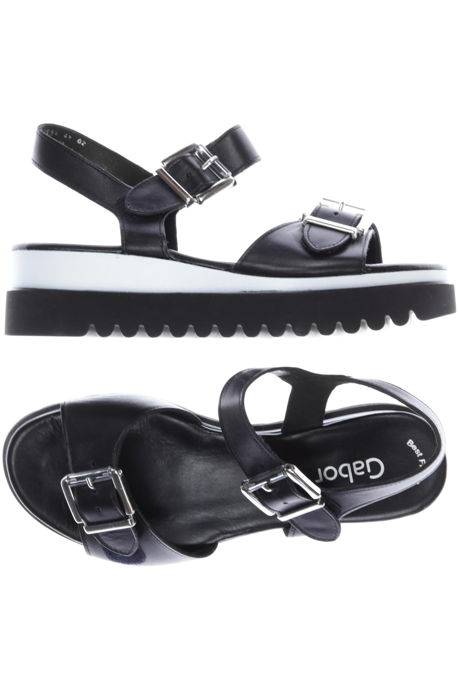 

Gabor Damen Sandale, schwarz, Gr. 5.5