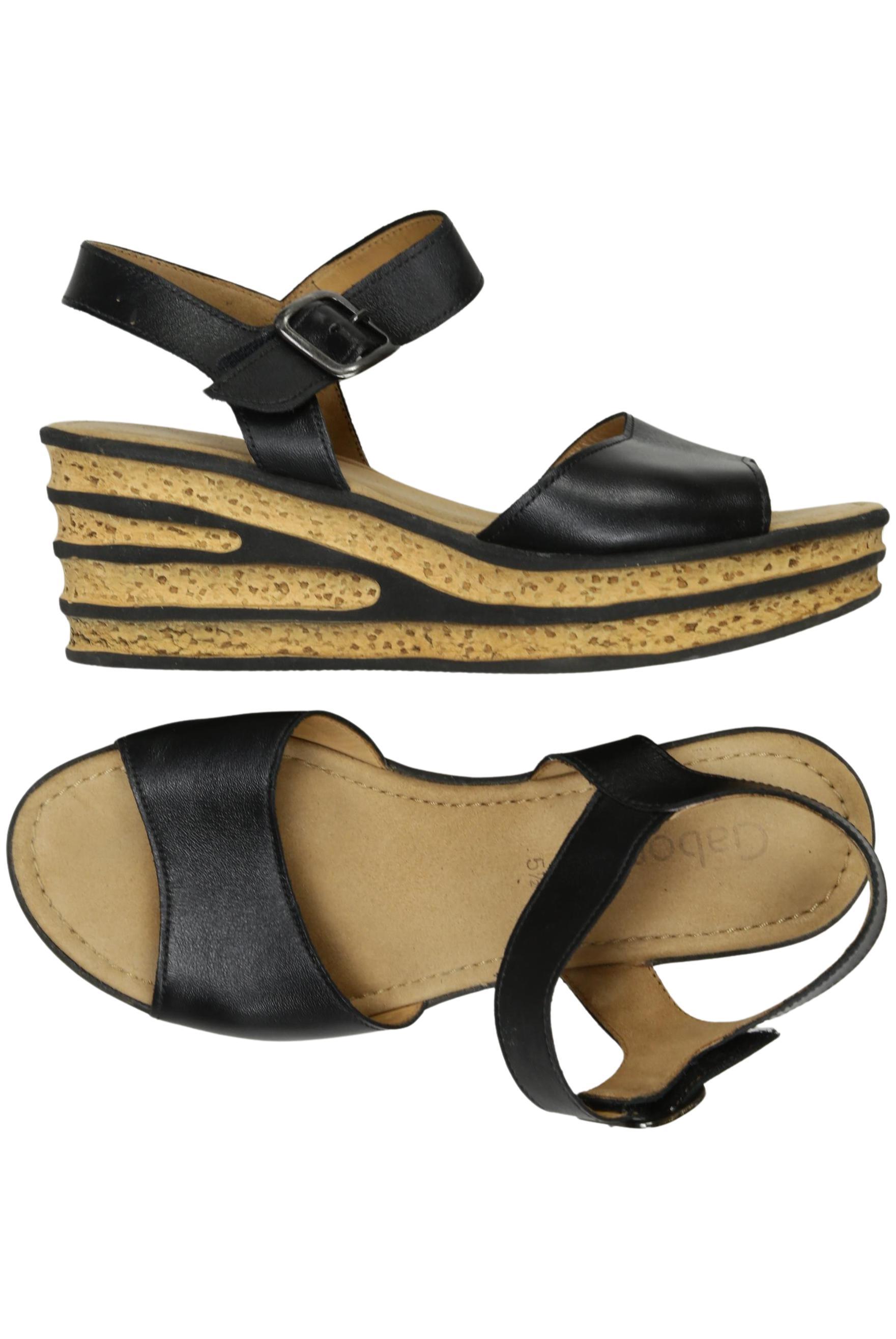 

Gabor Damen Sandale, schwarz, Gr. 5.5