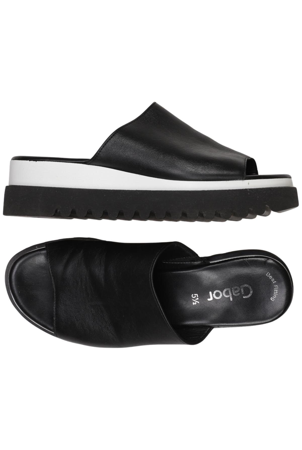 

Gabor Damen Sandale, schwarz, Gr. 5.5