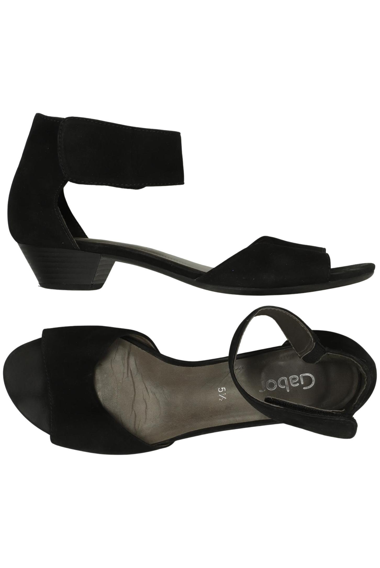 

Gabor Damen Sandale, schwarz, Gr. 5.5