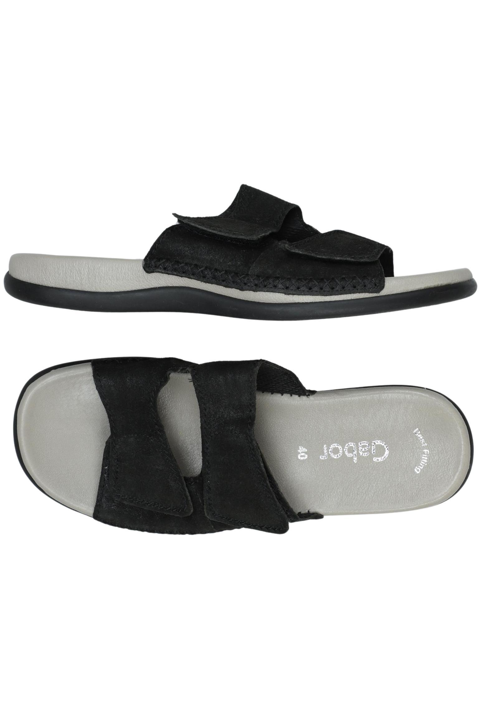 

Gabor Damen Sandale, schwarz, Gr. 40