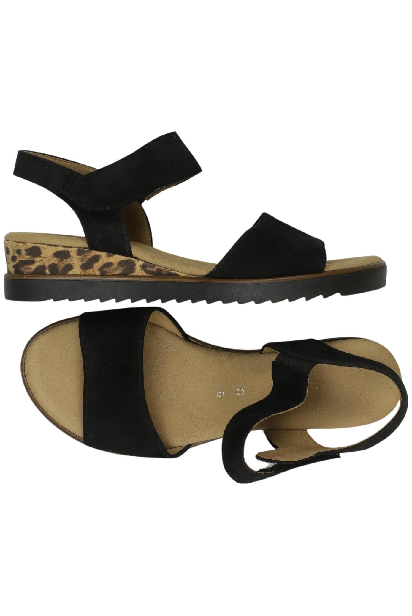 

Gabor Damen Sandale, schwarz, Gr. 5