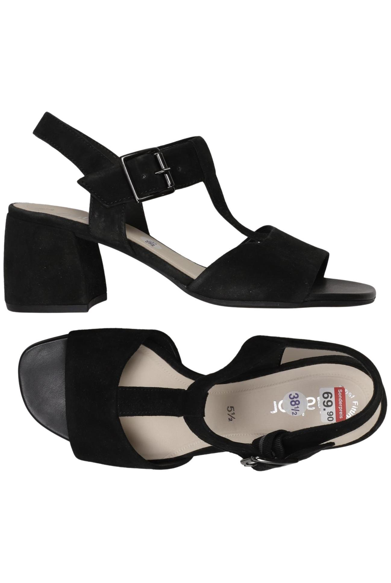 

Gabor Damen Sandale, schwarz, Gr. 38.5