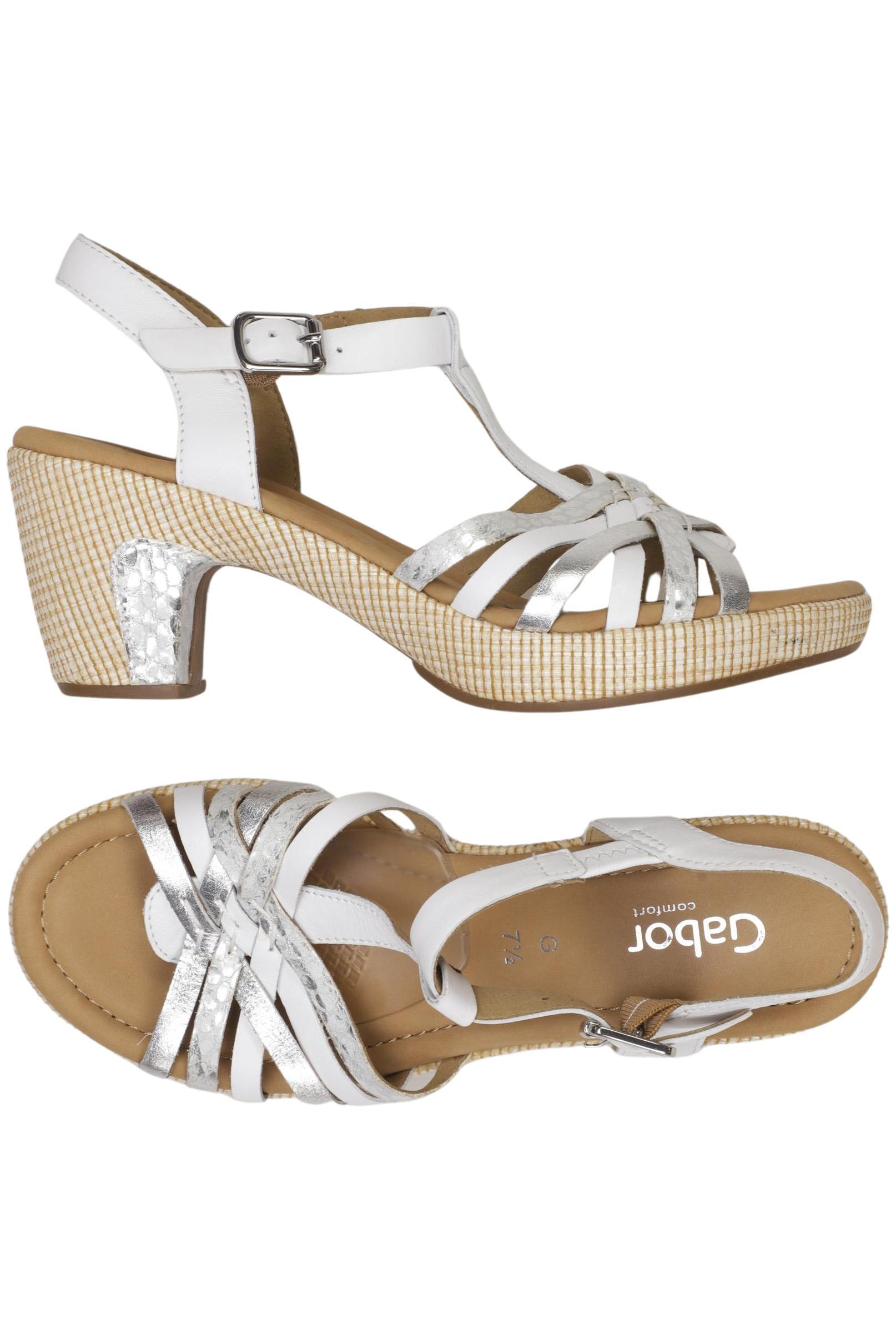 

Gabor Damen Sandale, weiß, Gr. 7.5