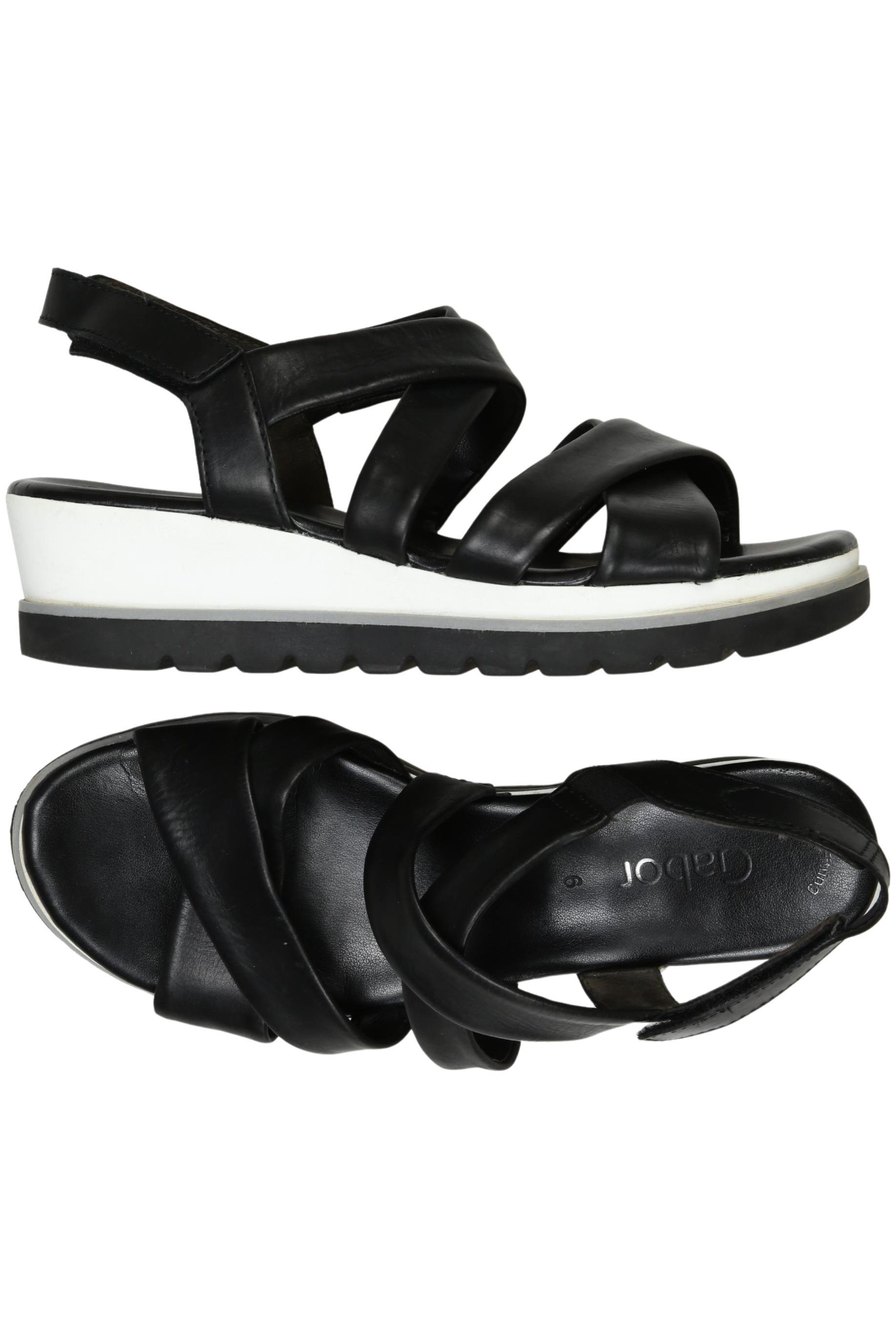 

Gabor Damen Sandale, schwarz, Gr. 6