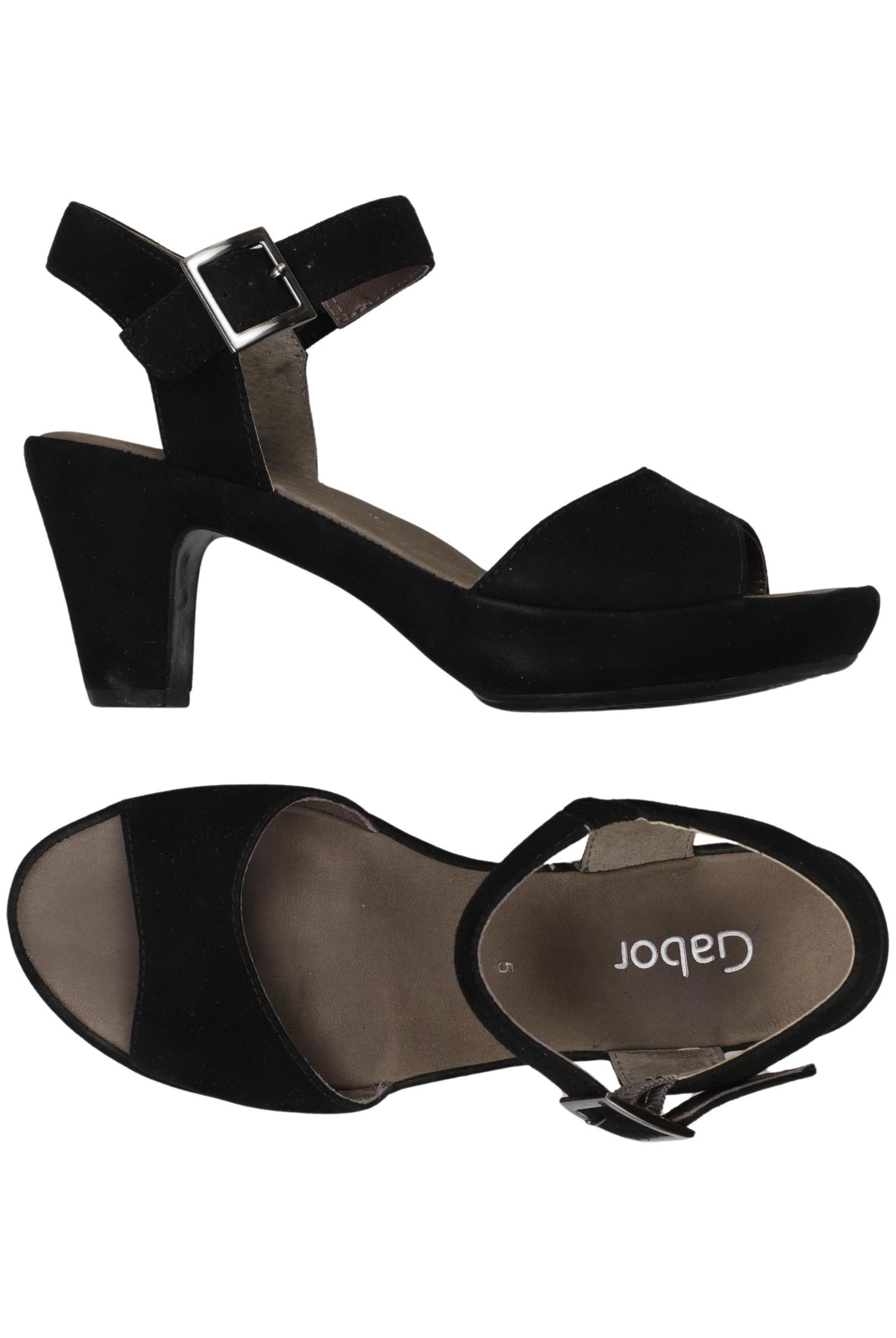 

Gabor Damen Sandale, schwarz, Gr. 5