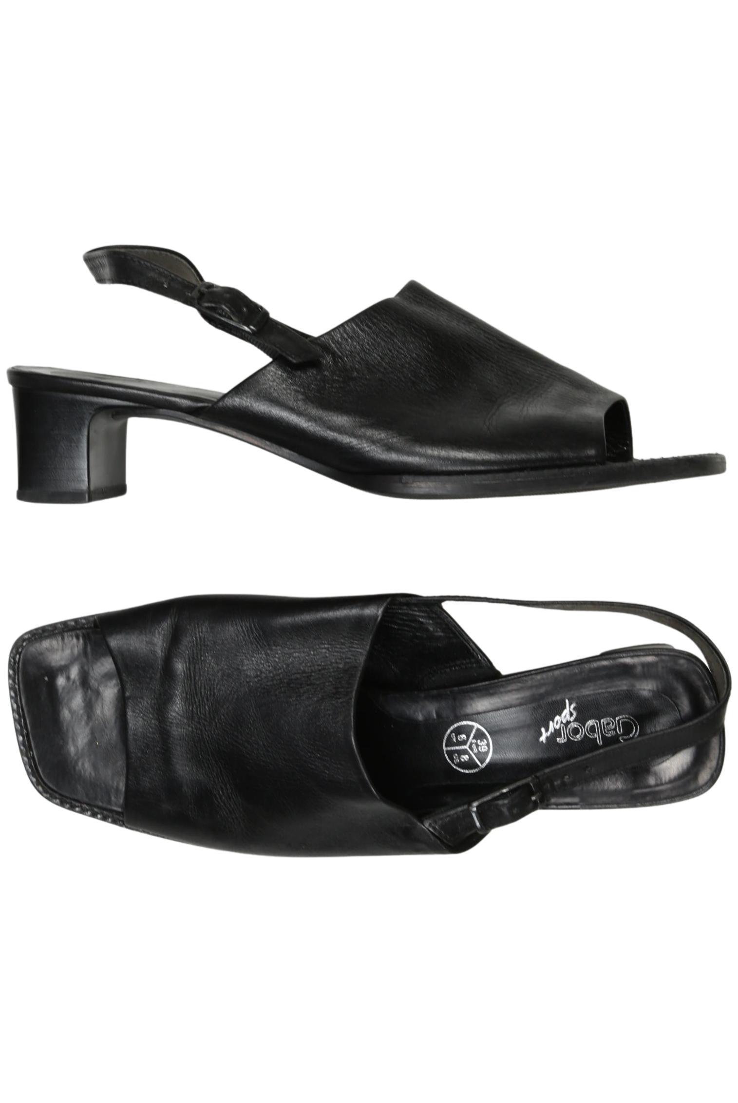 

Gabor Damen Sandale, schwarz, Gr. 39