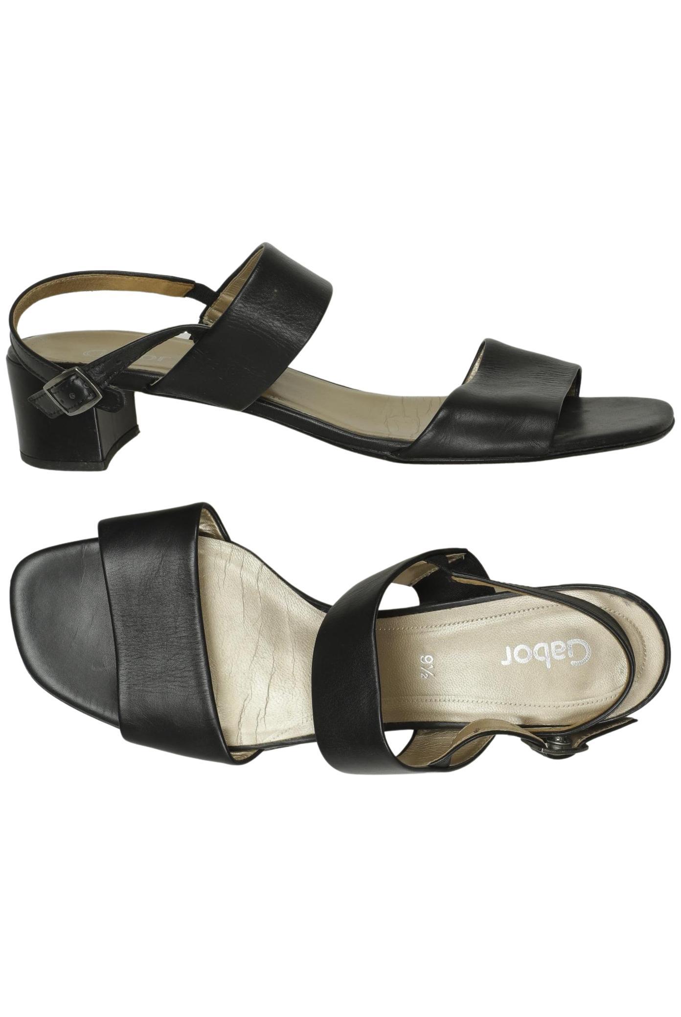 

Gabor Damen Sandale, schwarz, Gr. 9.5