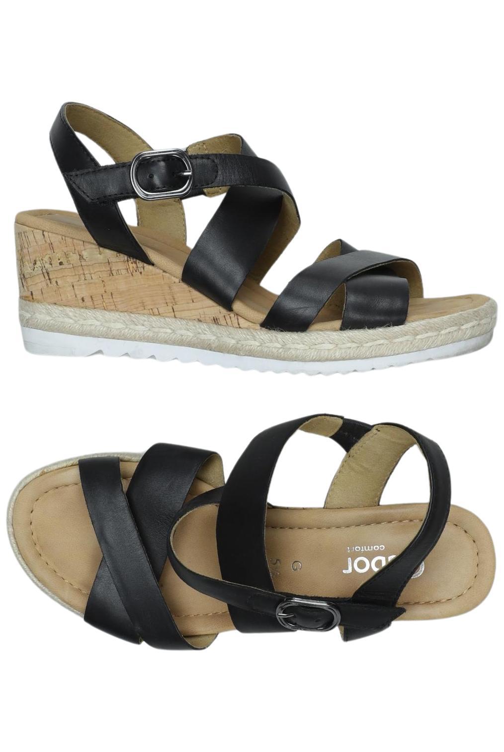 

Gabor Damen Sandale, schwarz, Gr. 5.5