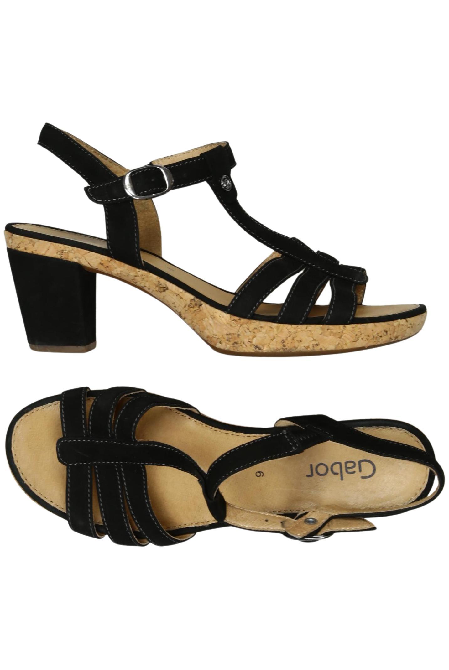 

Gabor Damen Sandale, schwarz, Gr. 6