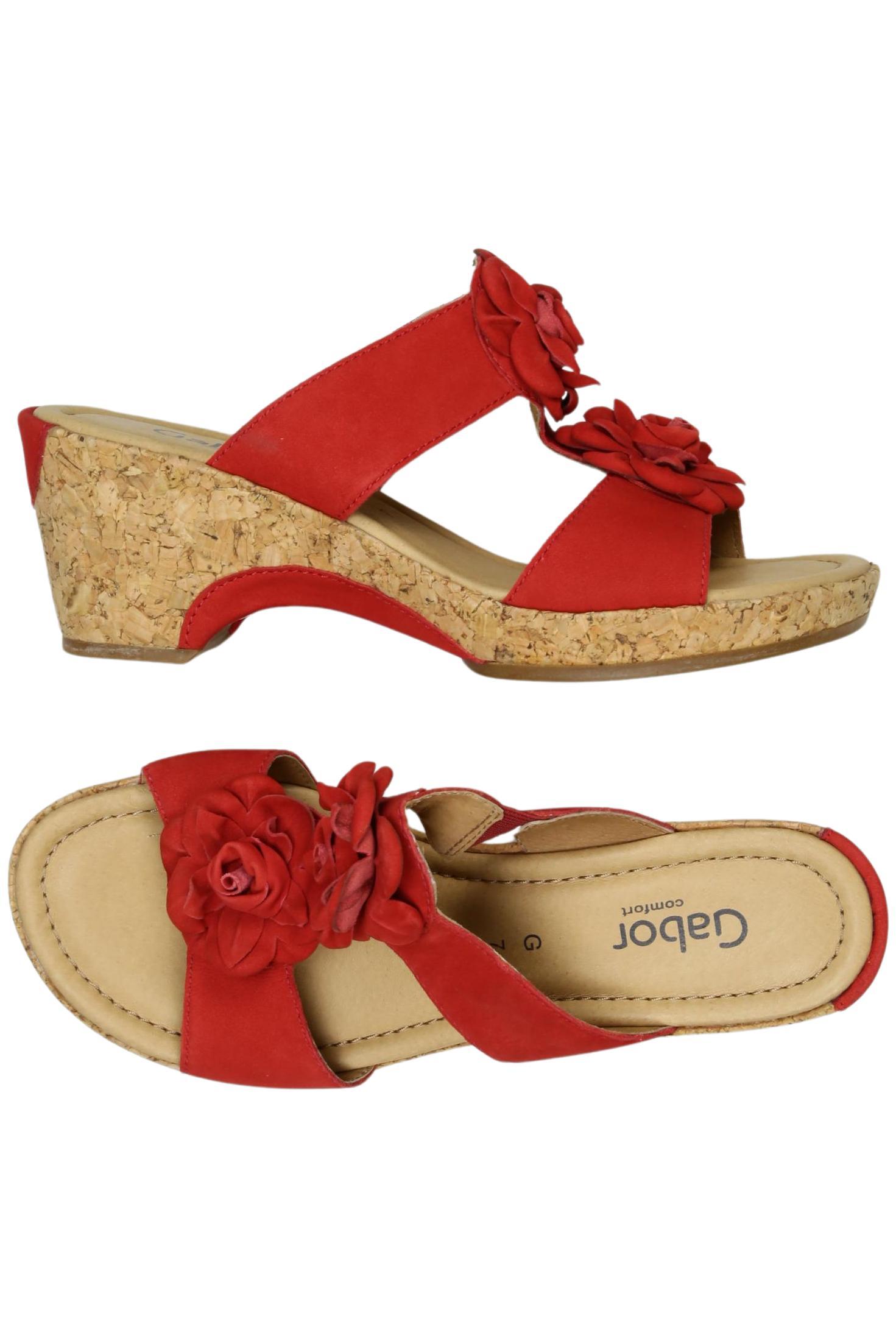 

Gabor Damen Sandale, rot, Gr. 7