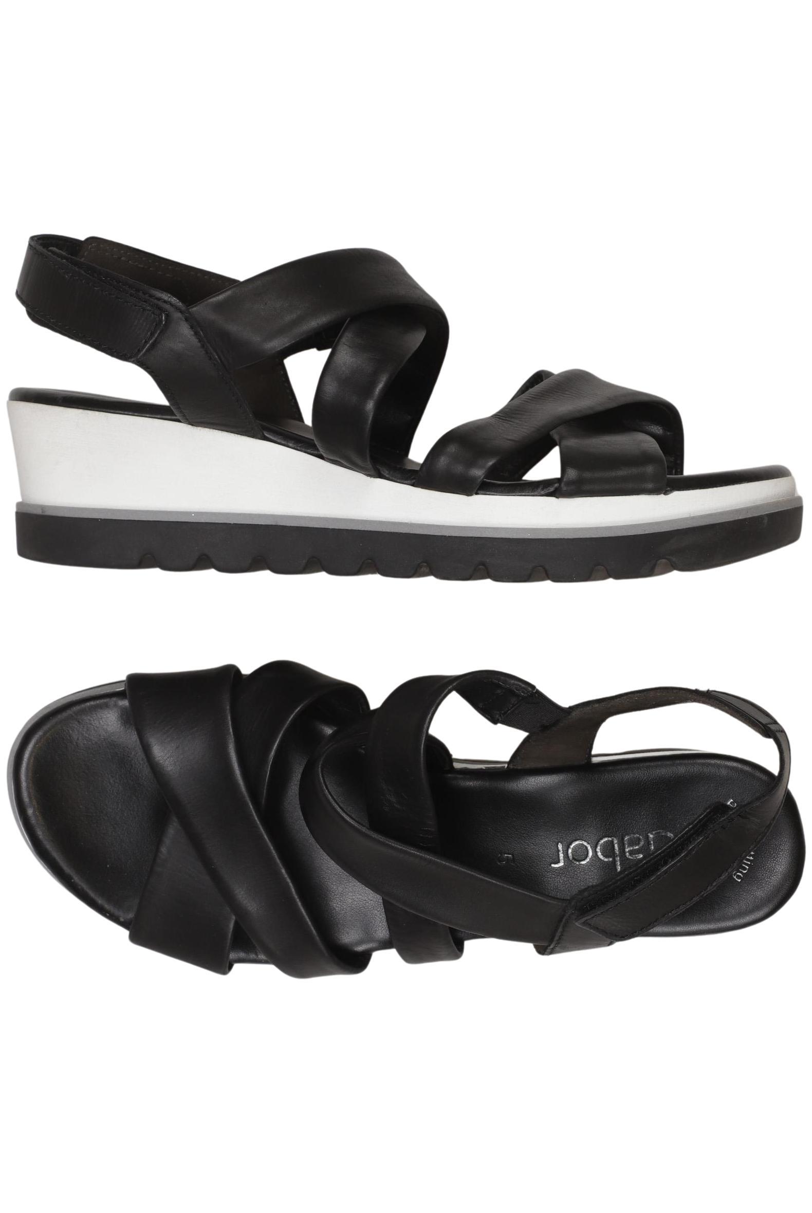 

Gabor Damen Sandale, schwarz, Gr. 5