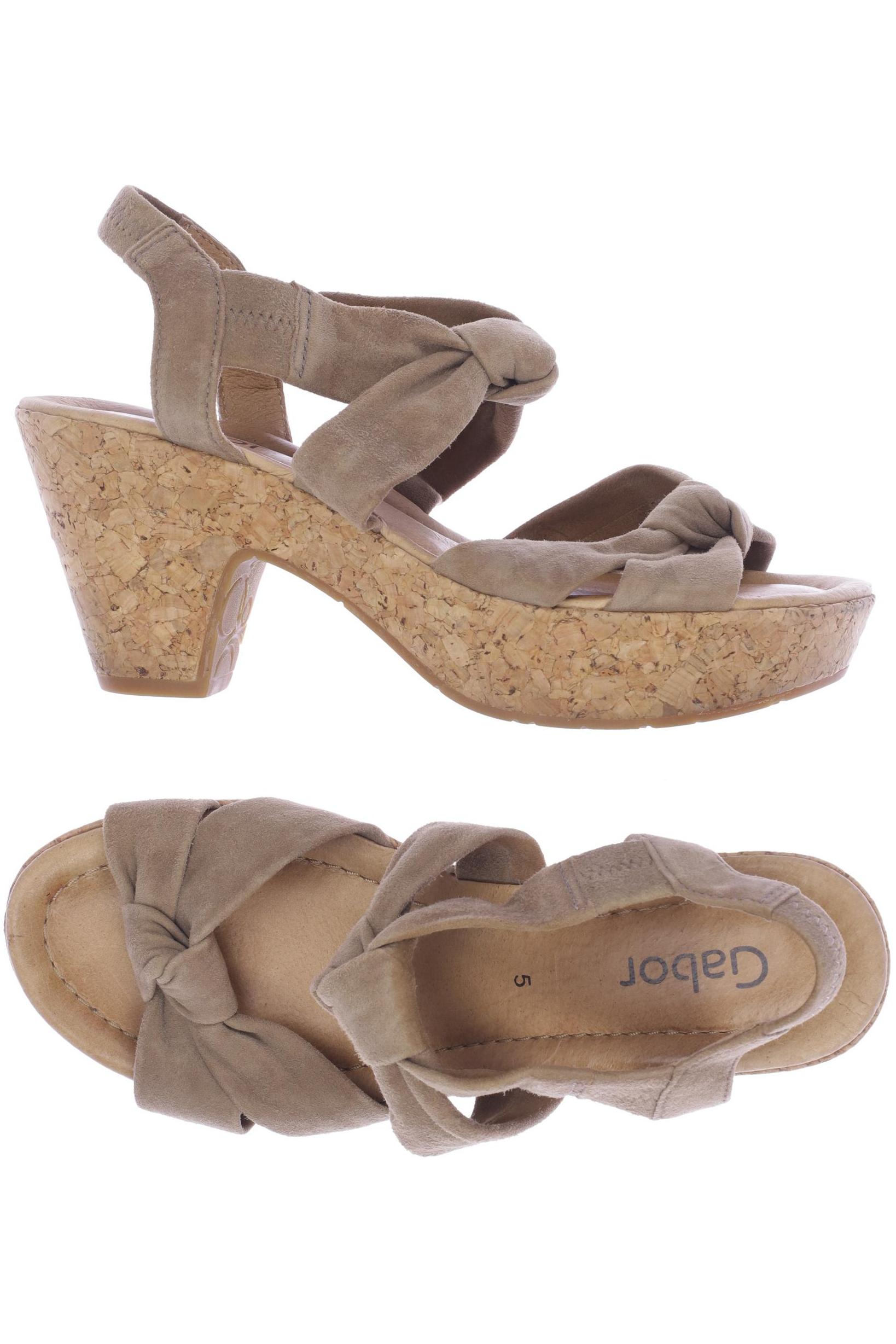 

Gabor Damen Sandale, beige, Gr. 5